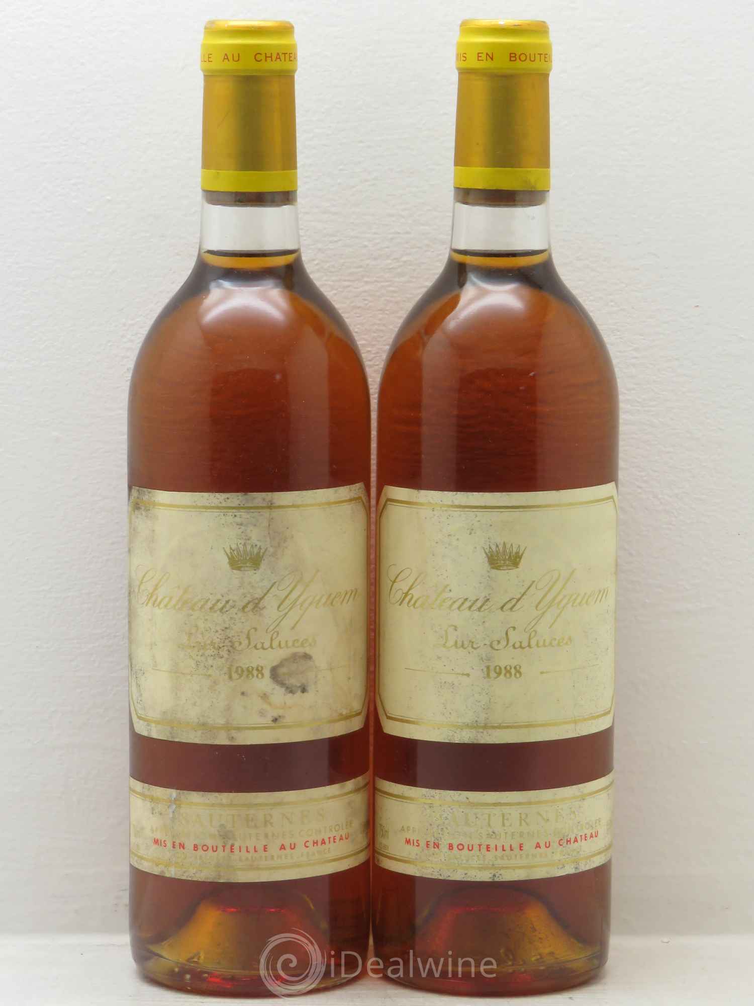 Château d' Yquem 1er Cru Classé Supérieur 1988 - Lotto di 2 bottiglie - 0