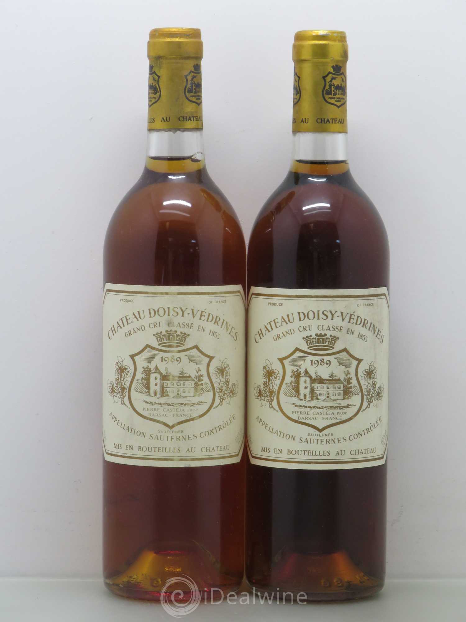 Château Doisy-Védrines 2ème Grand Cru Classé 1989 - Lotto di 2 bottiglie - 0