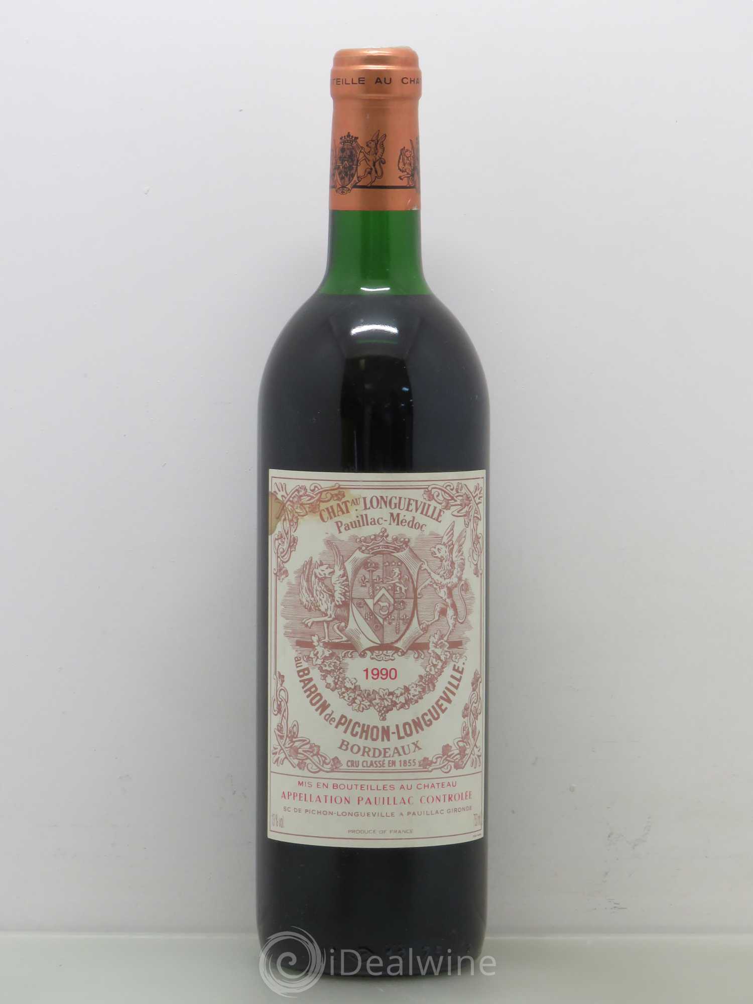 Pichon Longueville Baron 2ème Grand Cru Classé 1990 - Lot de 1 bouteille - 0