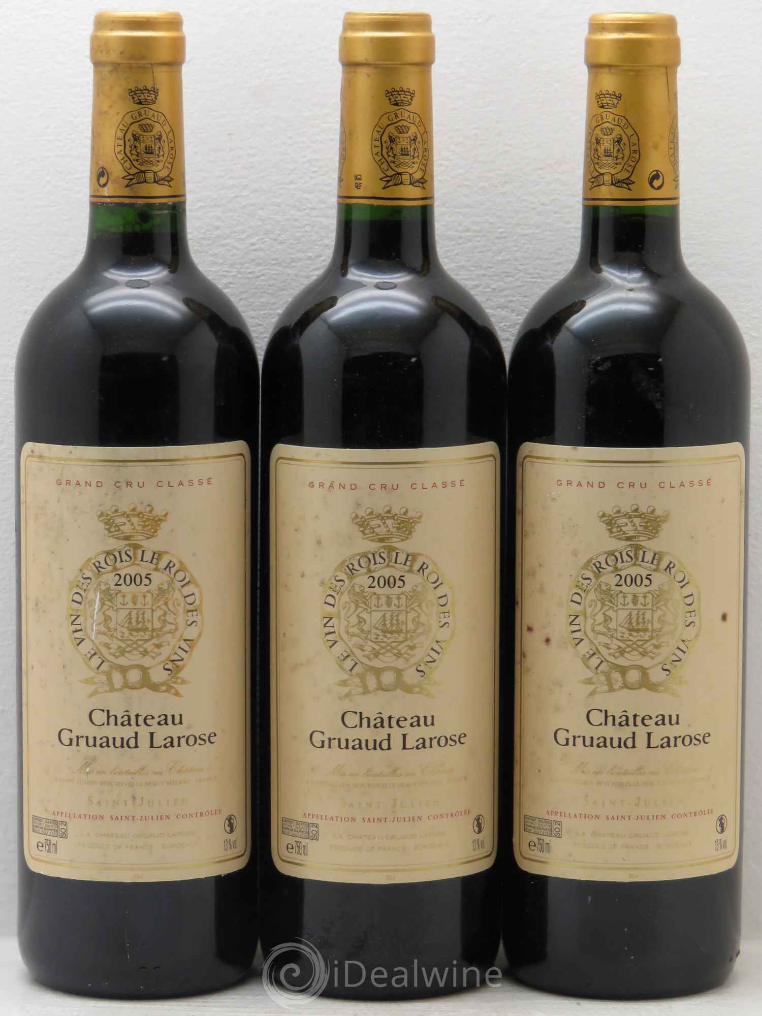 Château Gruaud Larose 2ème Grand Cru Classé 2005 - Lot de 3 bouteilles - 0