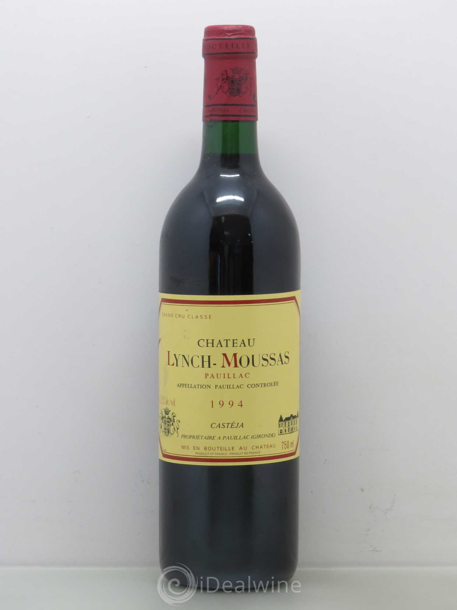 Château Lynch Moussas 5ème Grand Cru Classé Casteja 1994 - Lot de 1 bouteille - 0