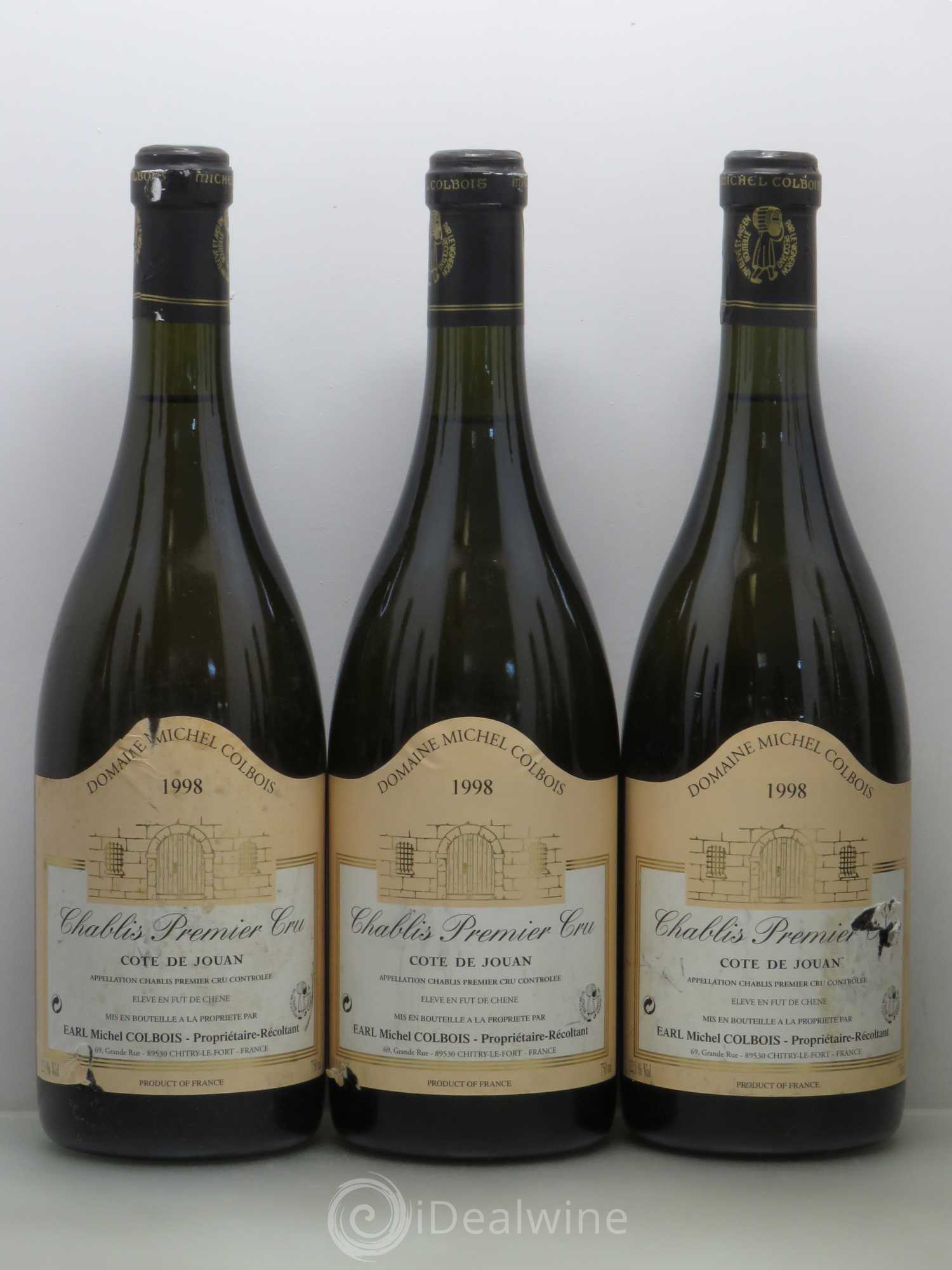 Chablis 1er Cru Côte de Jouan - Domaine Michel Colbois 1998 - Posten von 12 Flaschen - 2