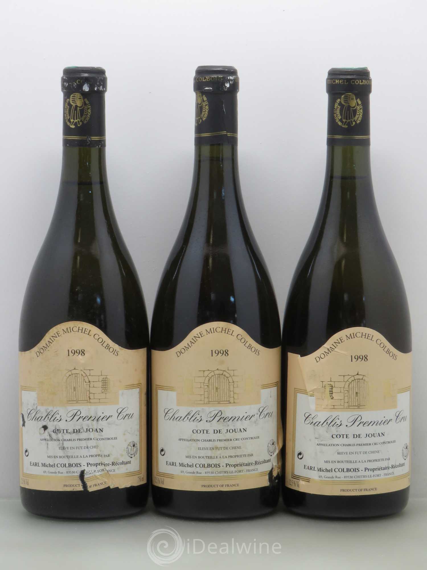 Chablis 1er Cru Côte de Jouan - Domaine Michel Colbois 1998 - Posten von 12 Flaschen - 4