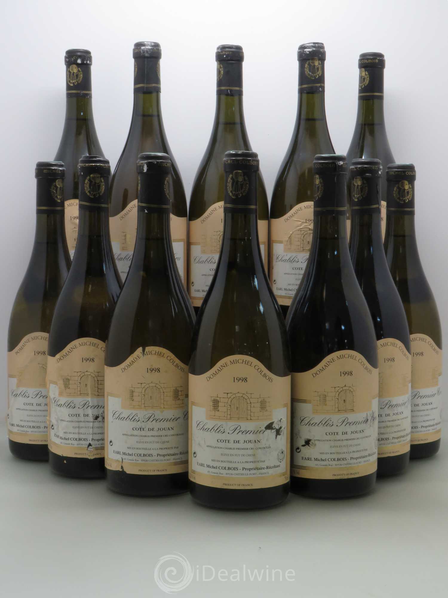 Chablis 1er Cru Côte de Jouan - Domaine Michel Colbois 1998 - Posten von 12 Flaschen - 0