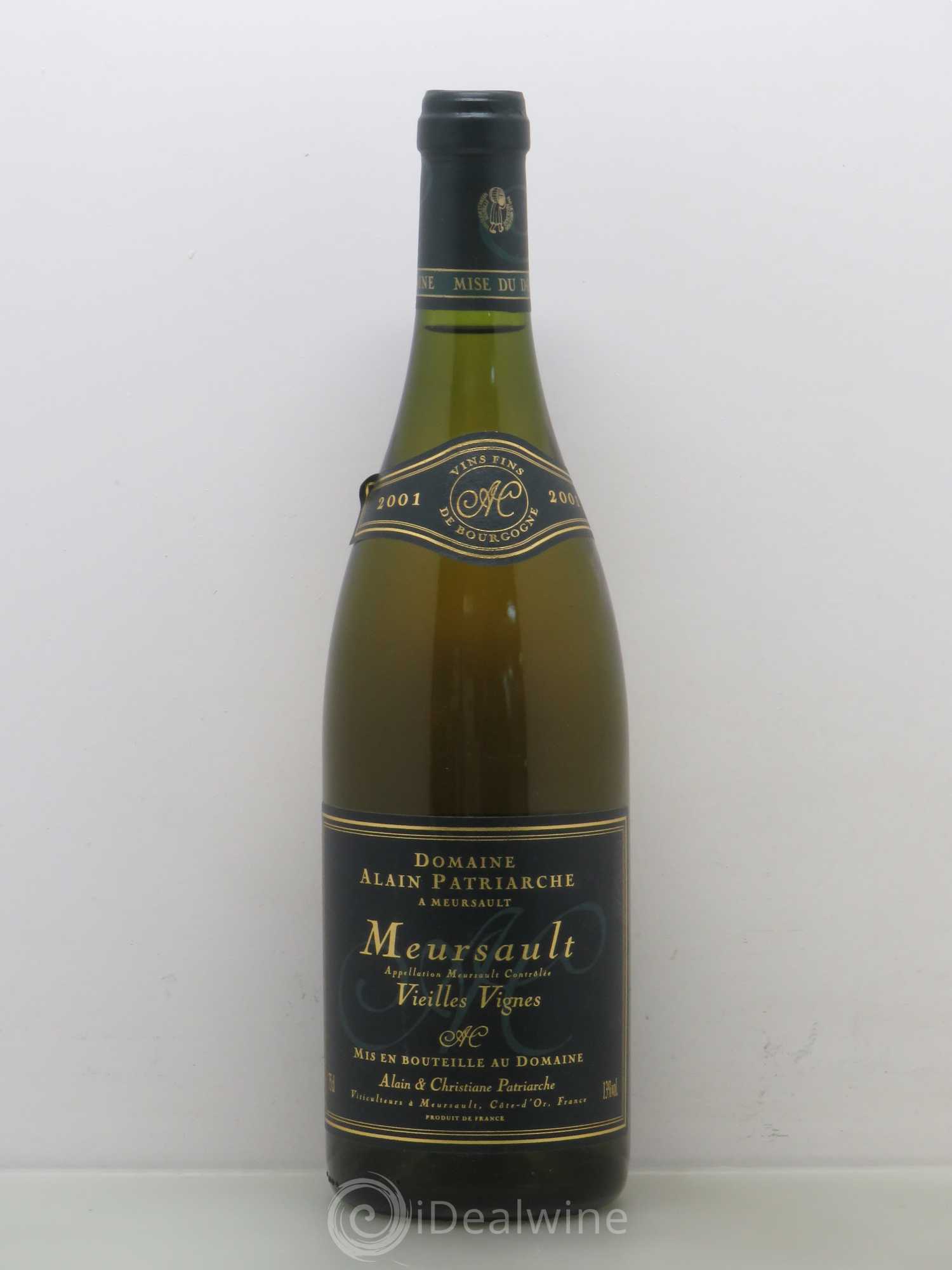 Meursault Vieilles vignes - Patriarche 2001 - Posten von 1 Flasche - 0