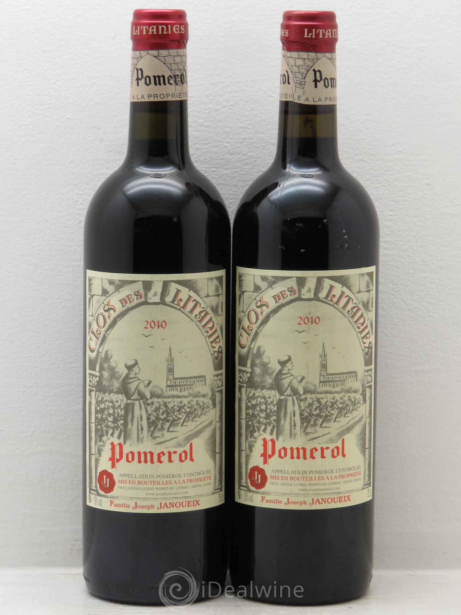 Pomerol Clos des Litanies 2010 - Posten von 2 Flaschen - 0