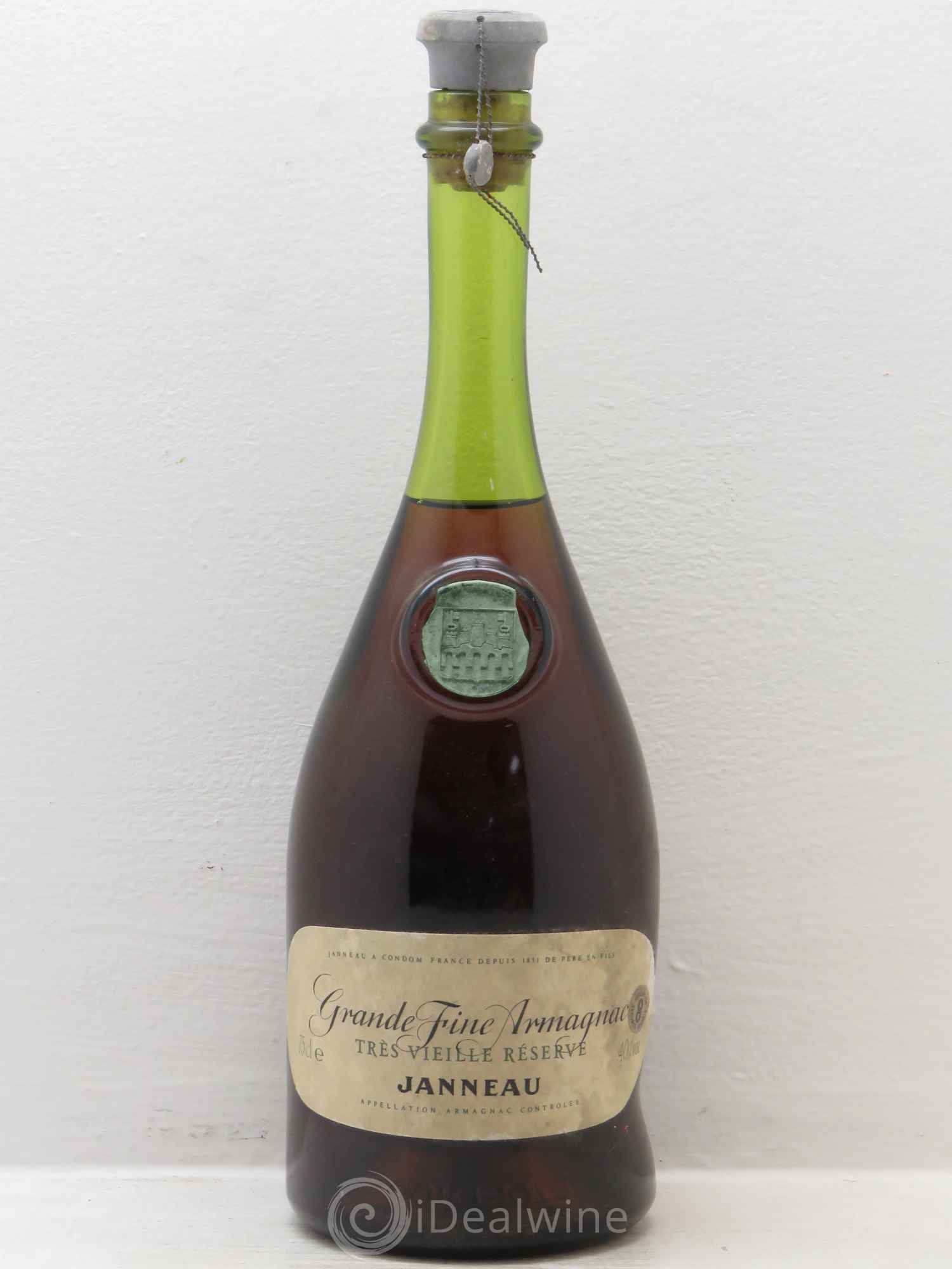 Armagnac Grande Fine Très Vieilles Vignes Janneau 40% - Posten von 1 Flasche - 0