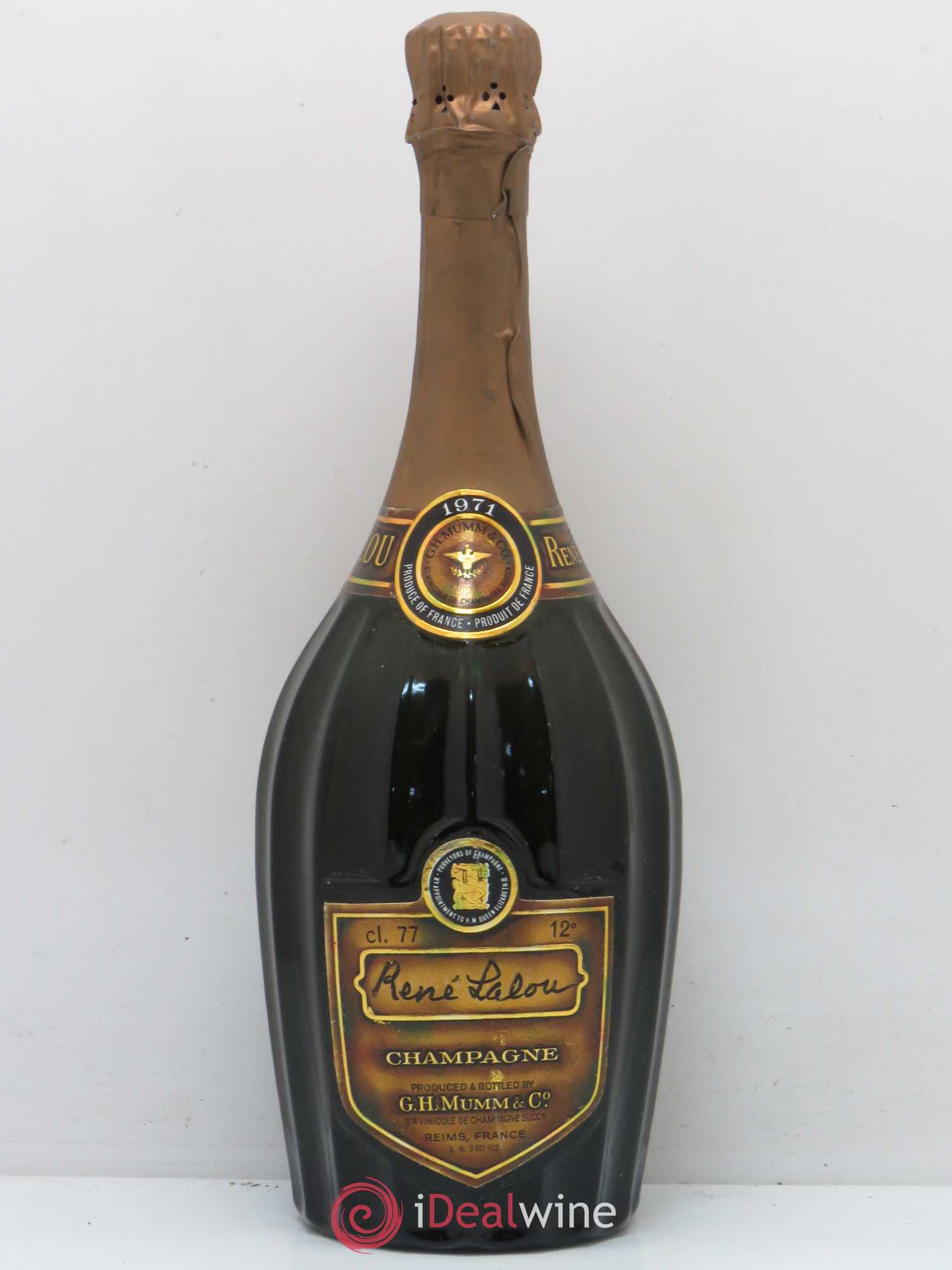 René Lalou Mumm 1971 - Posten von 1 Flasche - 0
