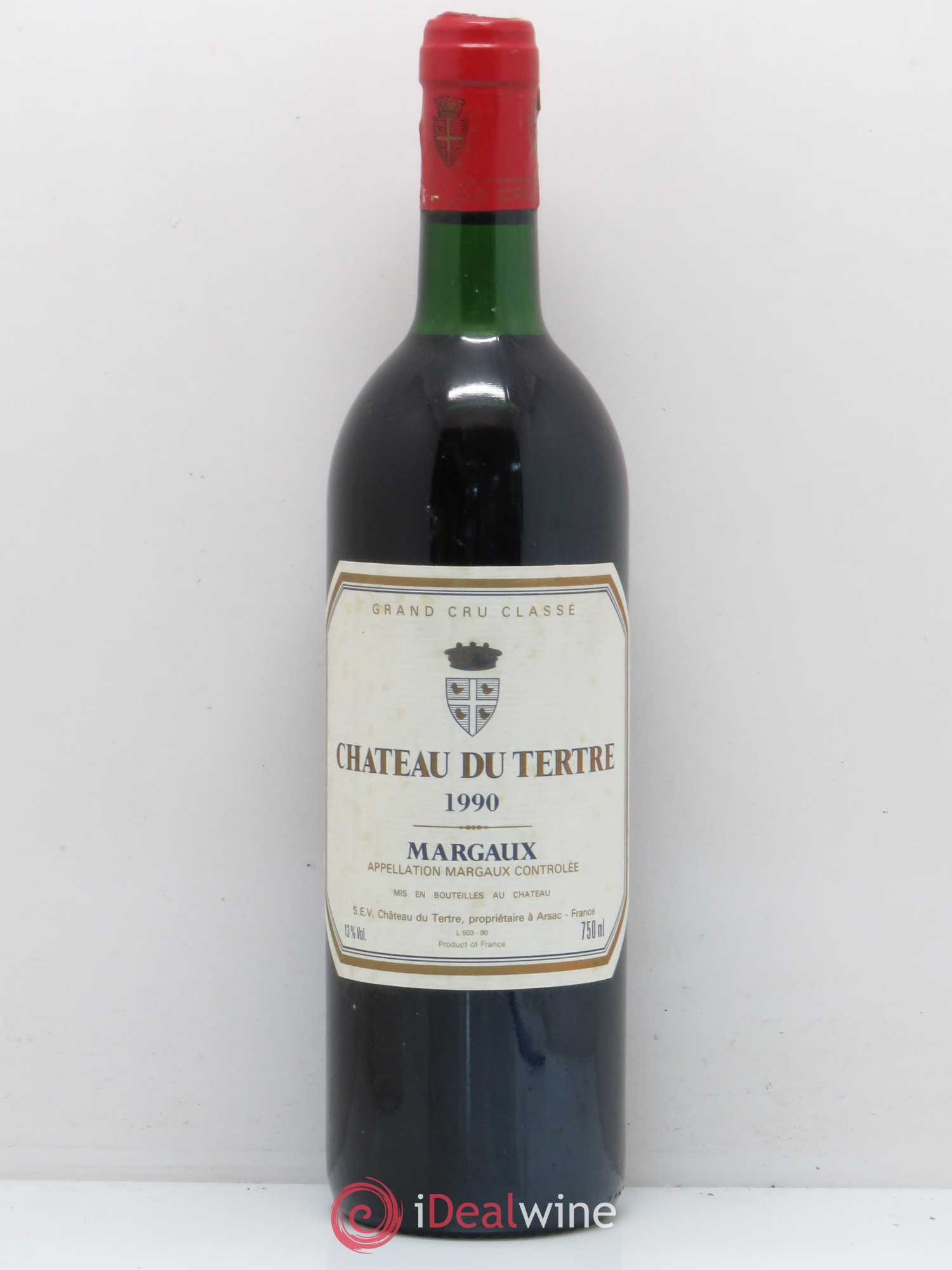 Château du Tertre 5ème Grand Cru Classé 1990 - Lot de 1 bouteille - 0