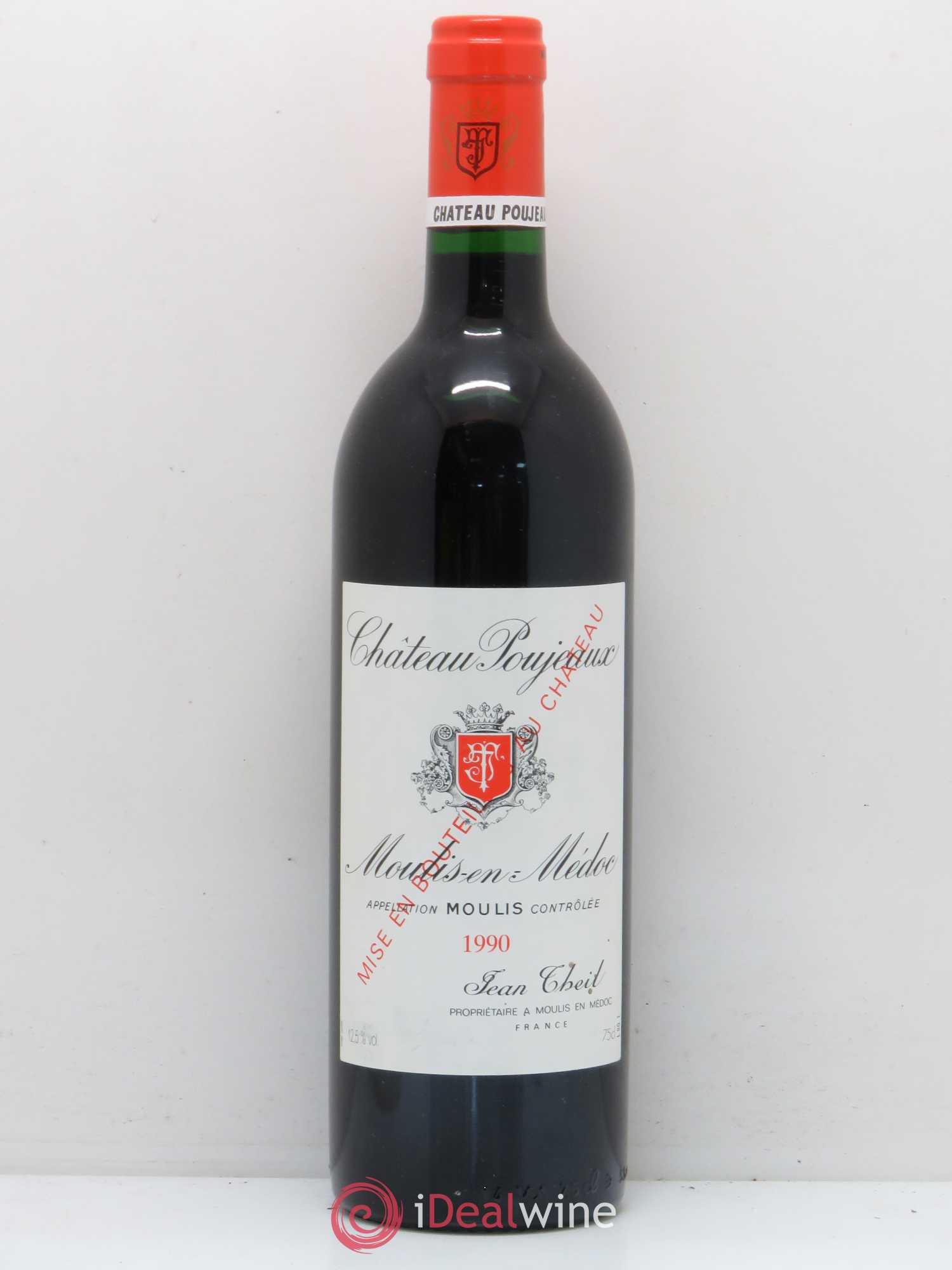 Château Poujeaux 1990 - Lot de 1 bouteille - 0