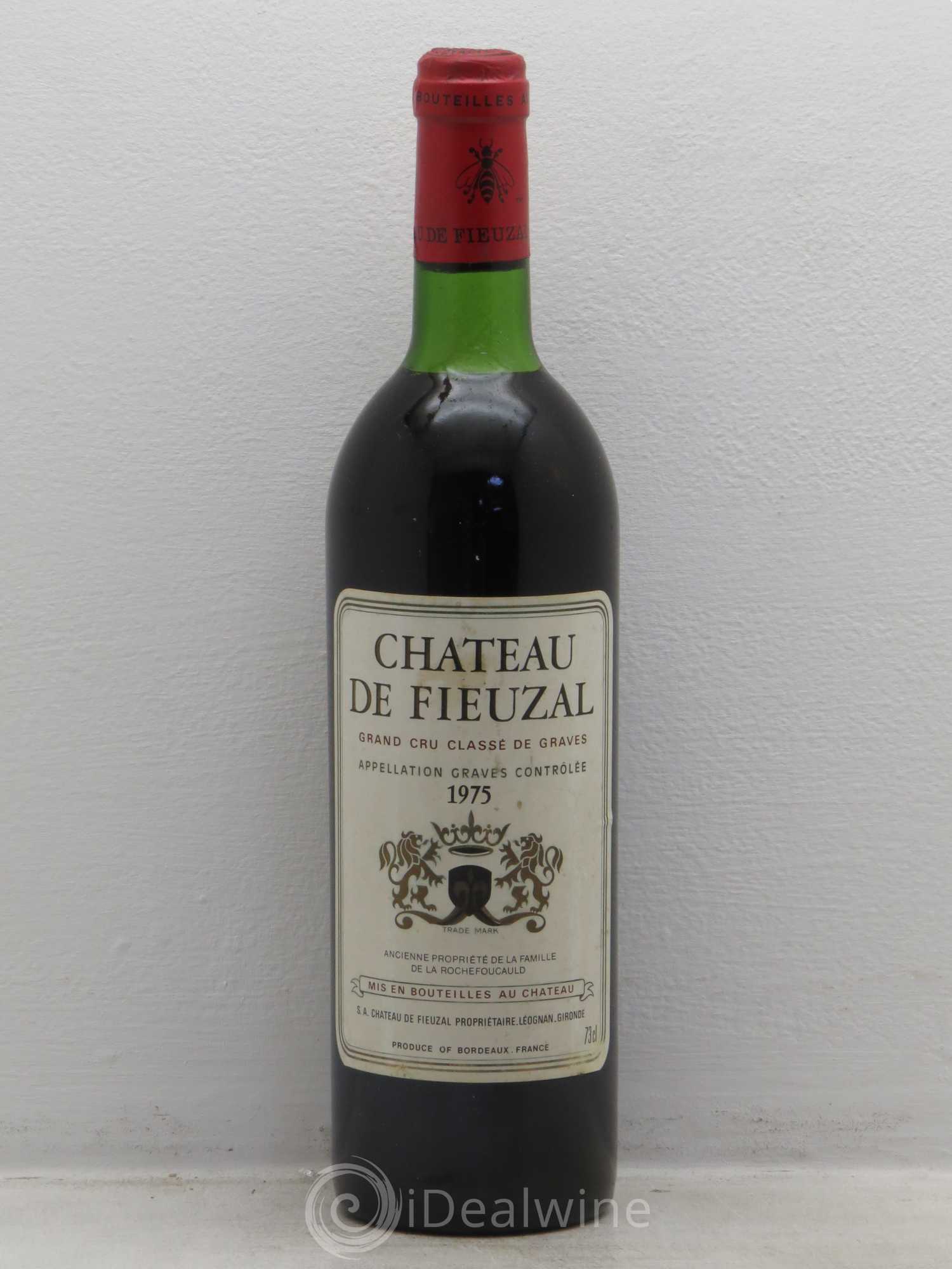 Château de Fieuzal Cru Classé de Graves 1975 - Lot de 1 bouteille - 0