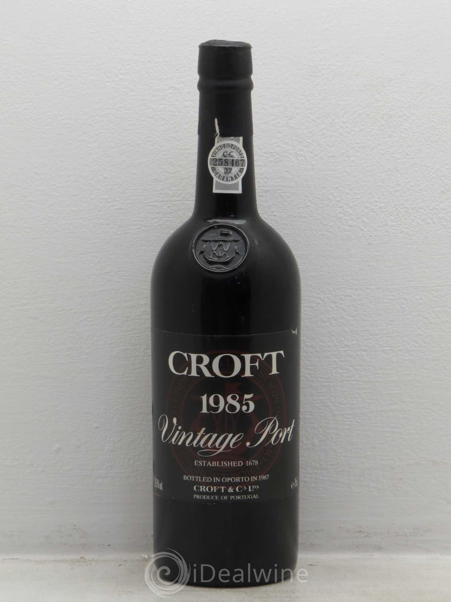 Porto Croft The Fladgate Partnership Vintage 1985 - Lot de 1 bouteille - 0