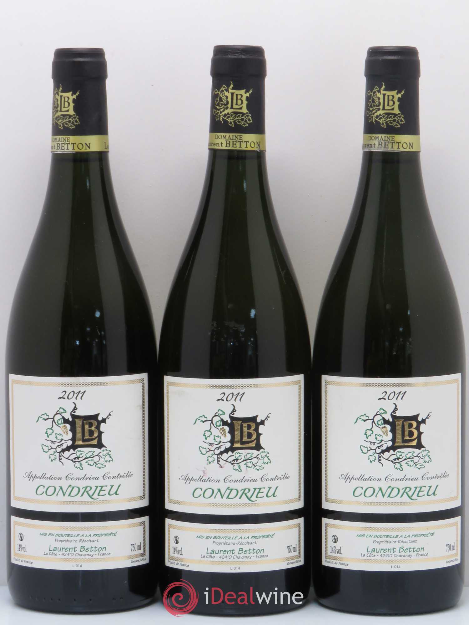 Condrieu Laurent Betton 2011 - Posten von 3 Flaschen - 0