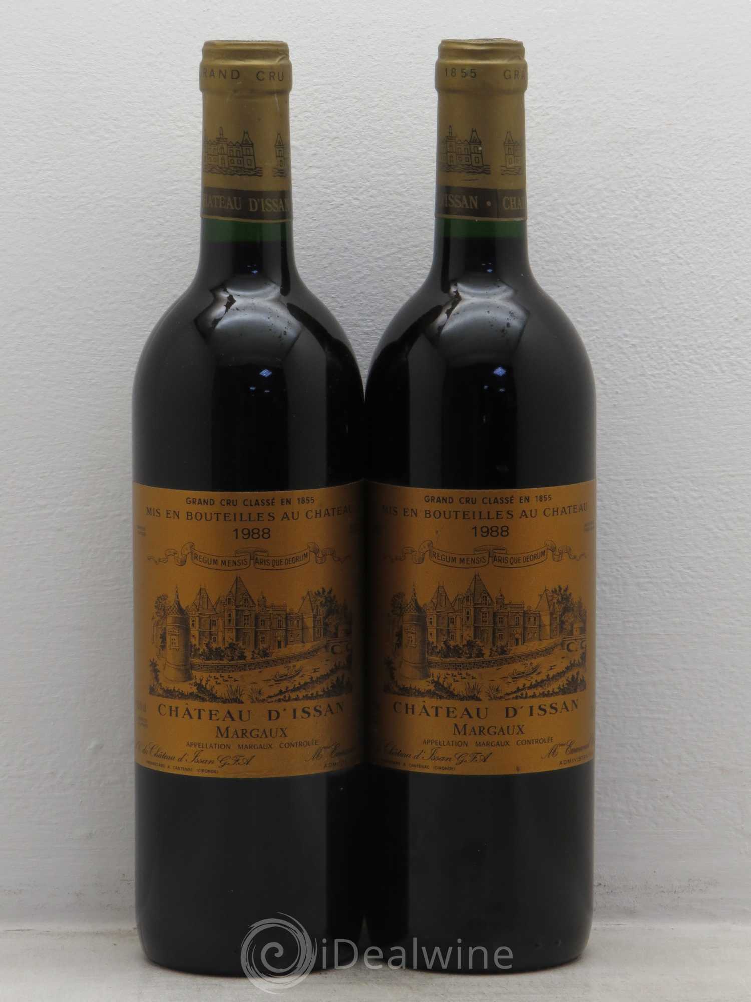 Château d'Issan 3ème Grand Cru Classé 1988 - Lot de 2 bouteilles - 0