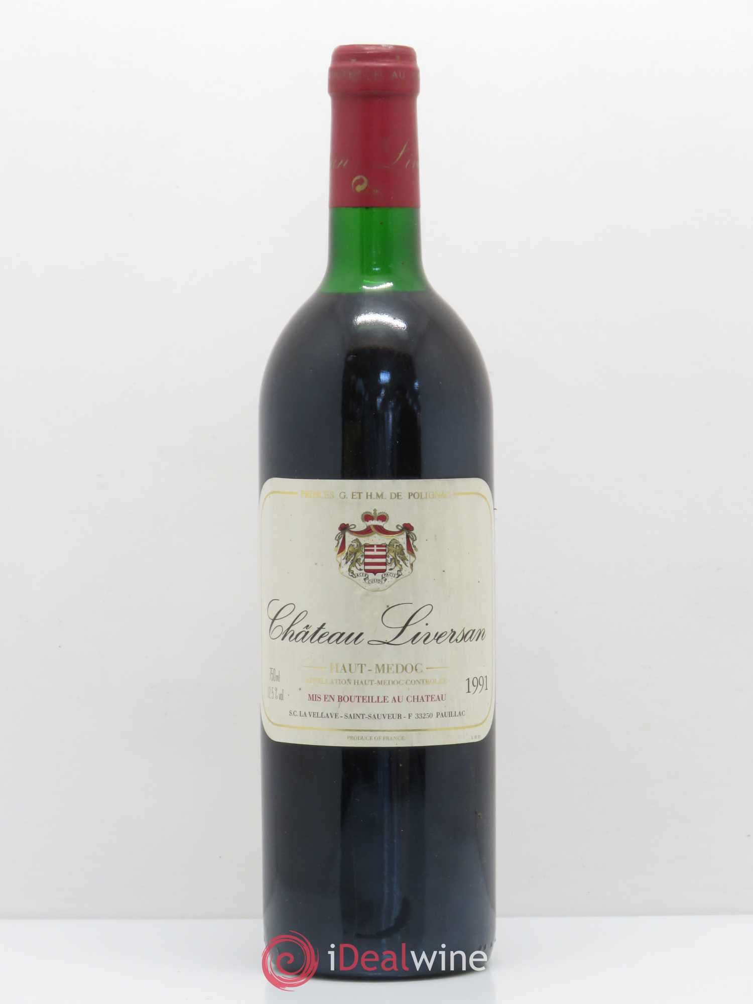 Château Liversan Cru Bourgeois (sans prix de réserve) 1991 - Lot de 1 bouteille - 0