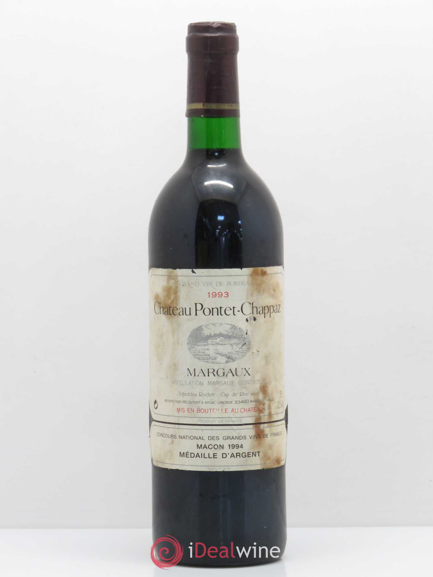 Bordeaux Château Pontet Chappaz (sans prix de réserve) 1993 - Posten von 1 Flasche - 0