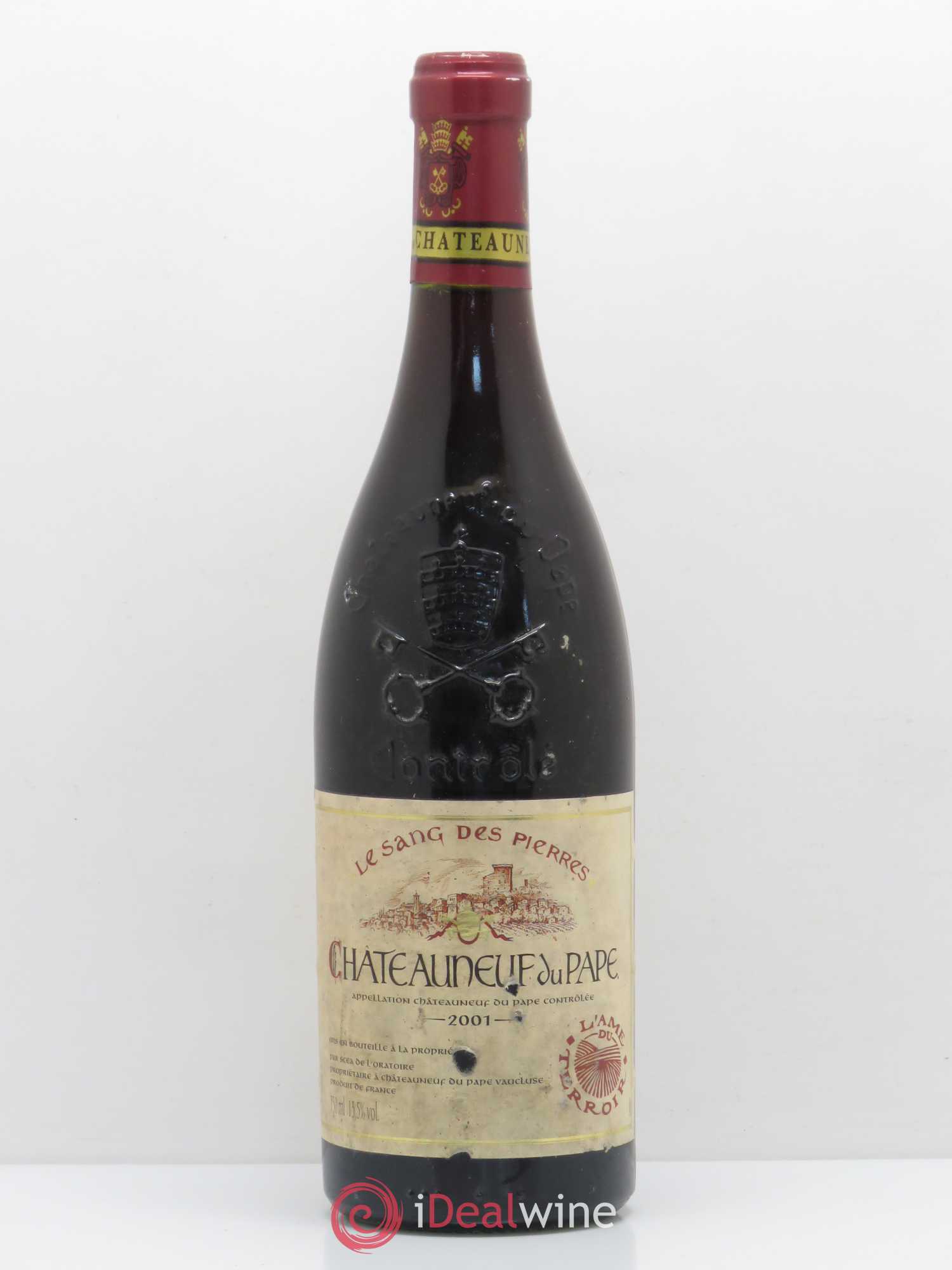 Châteauneuf-du-Pape Le Sang des Pierres L'Âme du Terroir (no reserve) 2001 - Lot of 1 bottle - 0