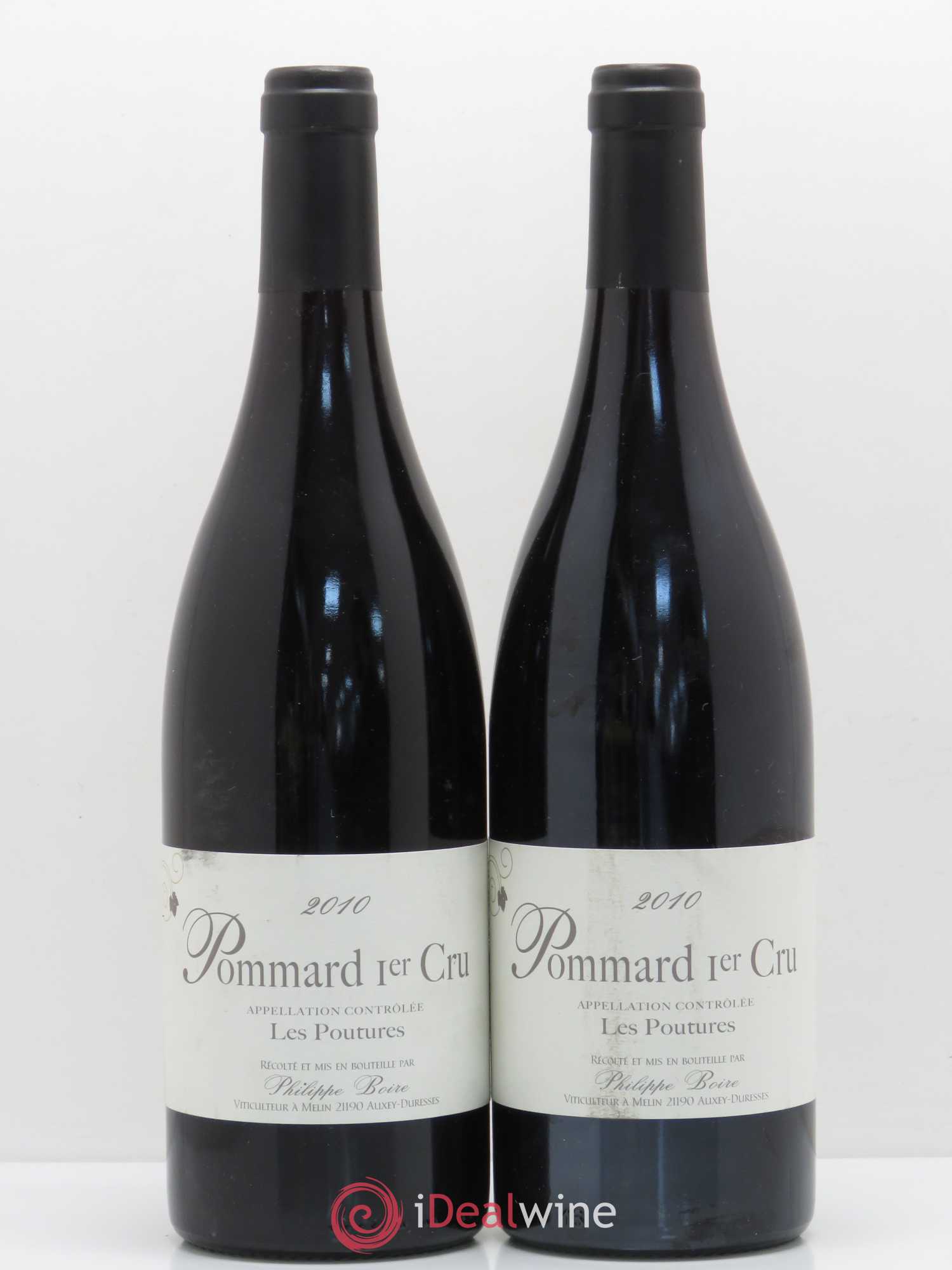 Pommard 1er Cru Les Poutures Philippe Boire 2010 - Posten von 2 Flaschen - 0