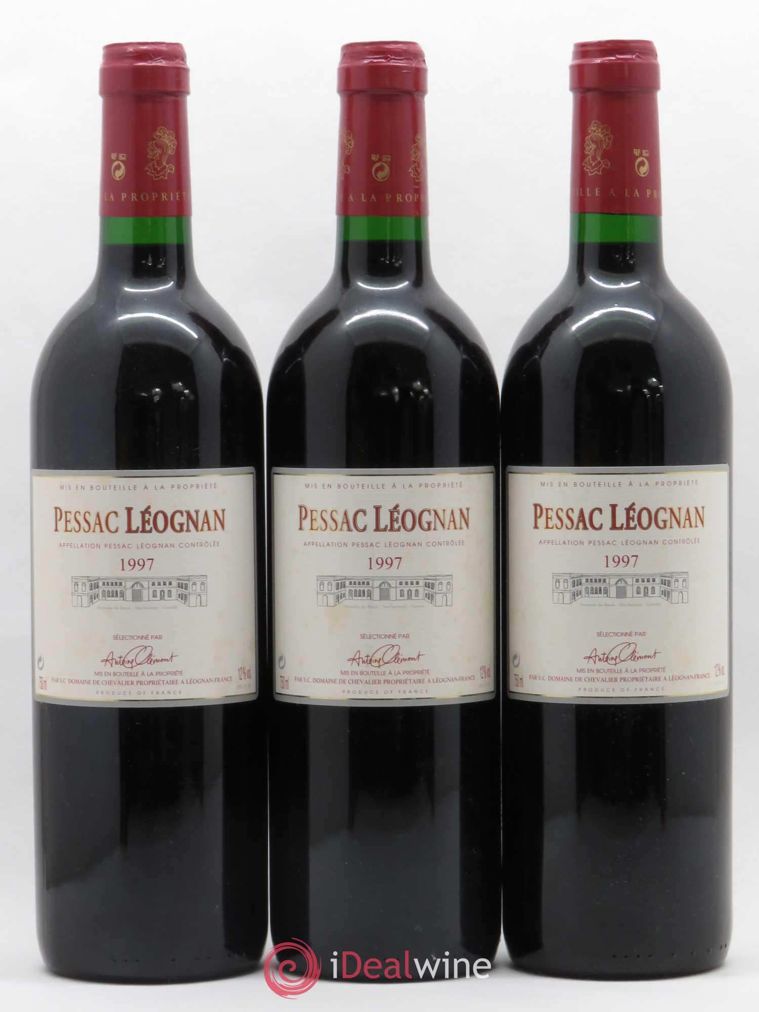 Pessac-Léognan Sélectionné par Antoine Clément mis en bouteille par Domaine de Chevalier 1997 - Posten von 6 Flaschen - 2