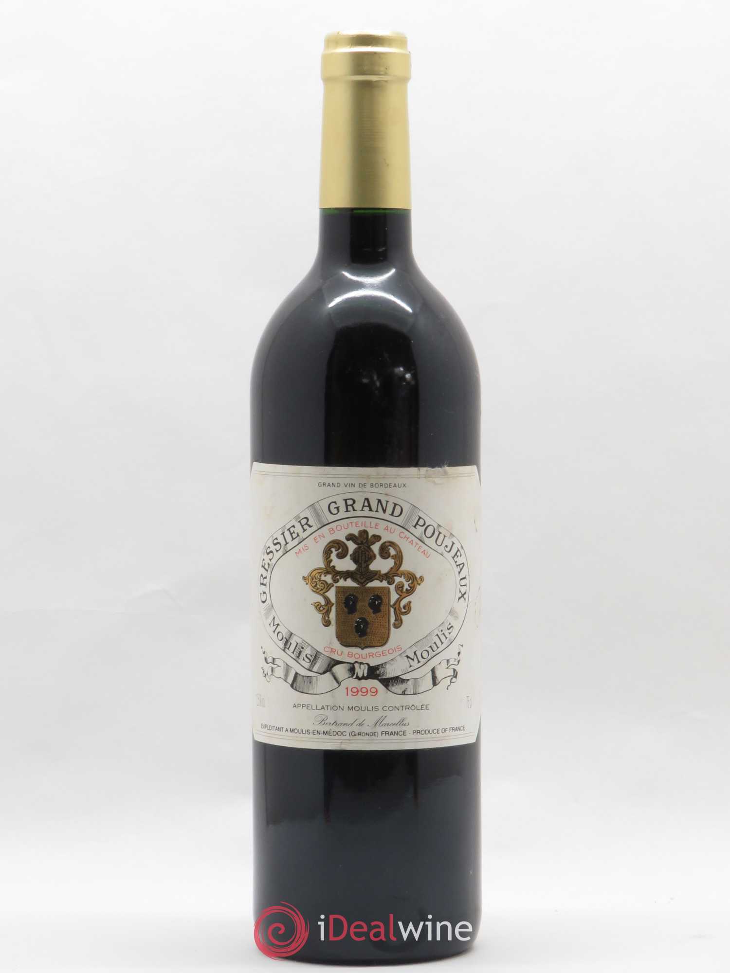 Château Gressier Grand Poujeaux Cru Bourgeois 1999 - Lot de 1 bouteille - 0