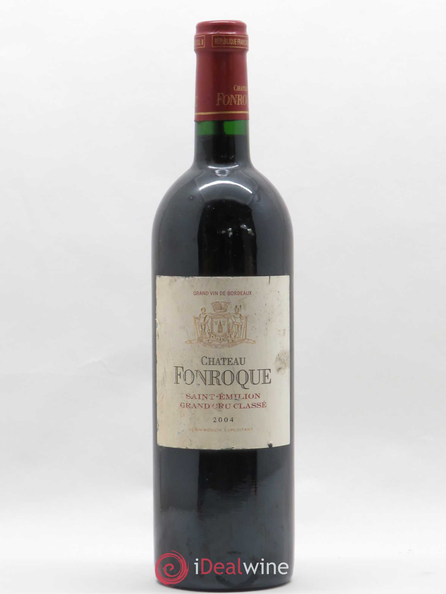 Château Fonroque Grand Cru Classé 2004 - Lot de 1 bouteille - 0