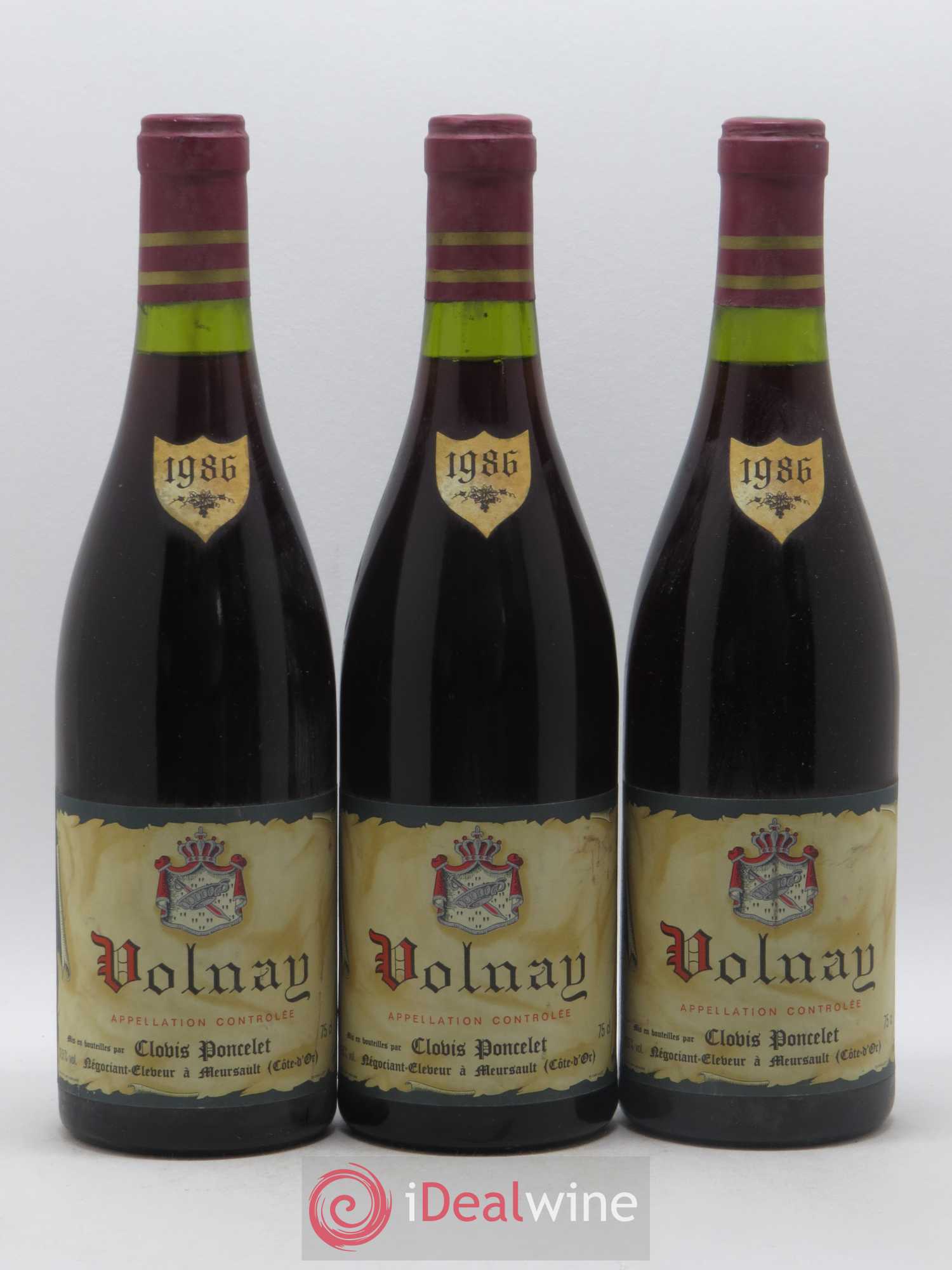 Volnay Clovis Poncelet 1986 - Posten von 6 Flaschen - 1