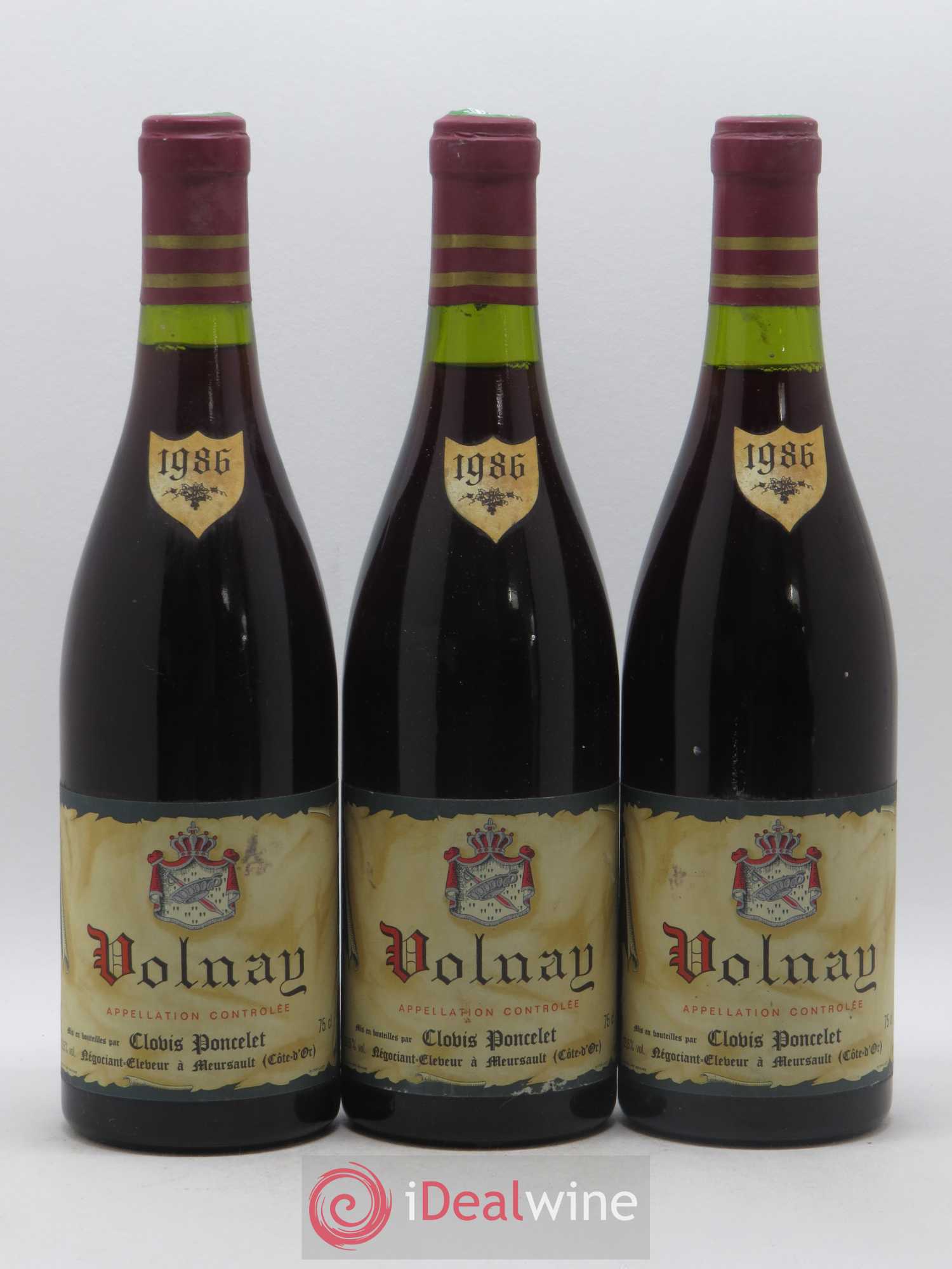 Volnay Clovis Poncelet 1986 - Posten von 6 Flaschen - 2