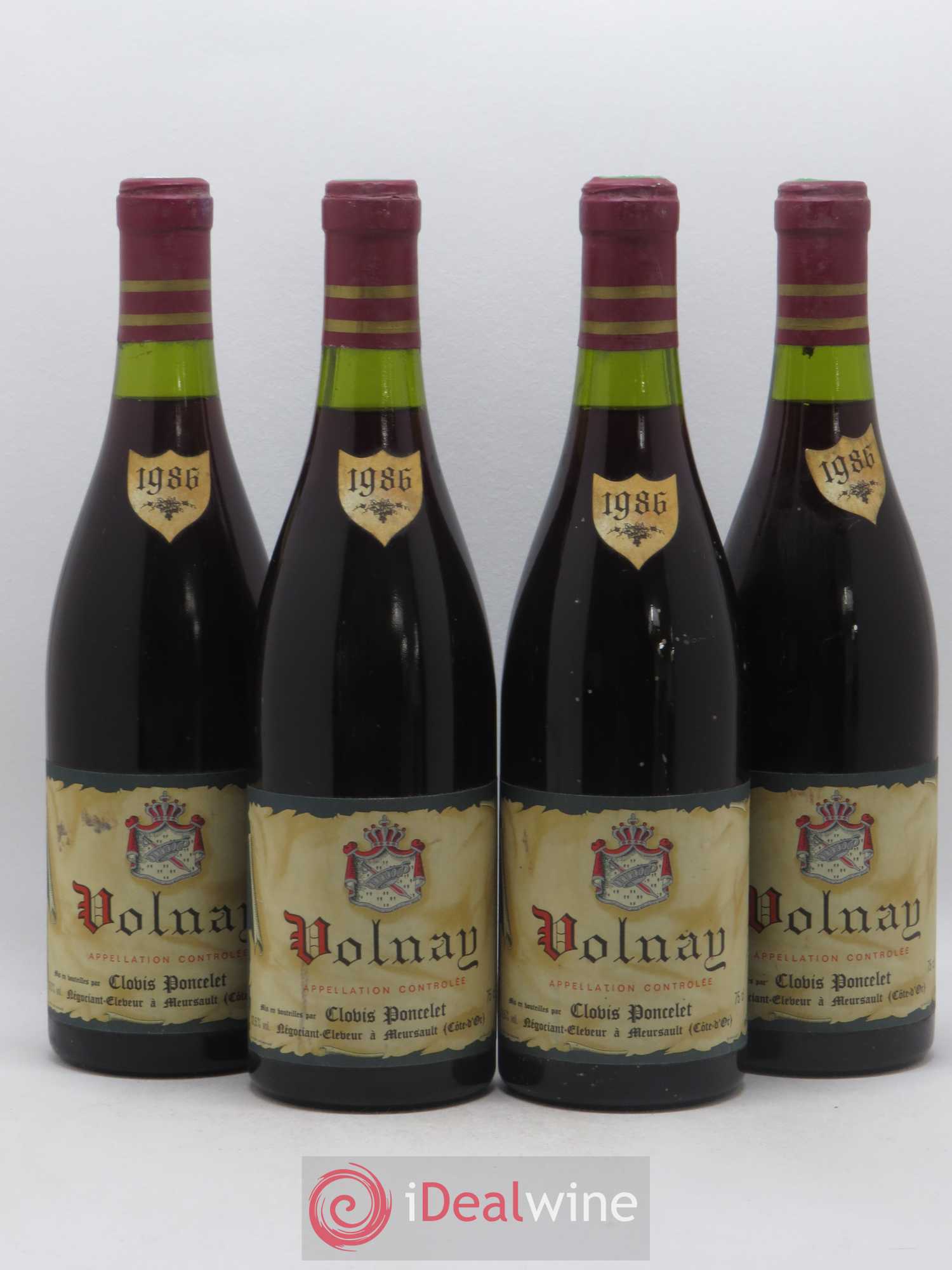 Volnay Clovis Poncelet 1986 - Posten von 4 Flaschen - 0