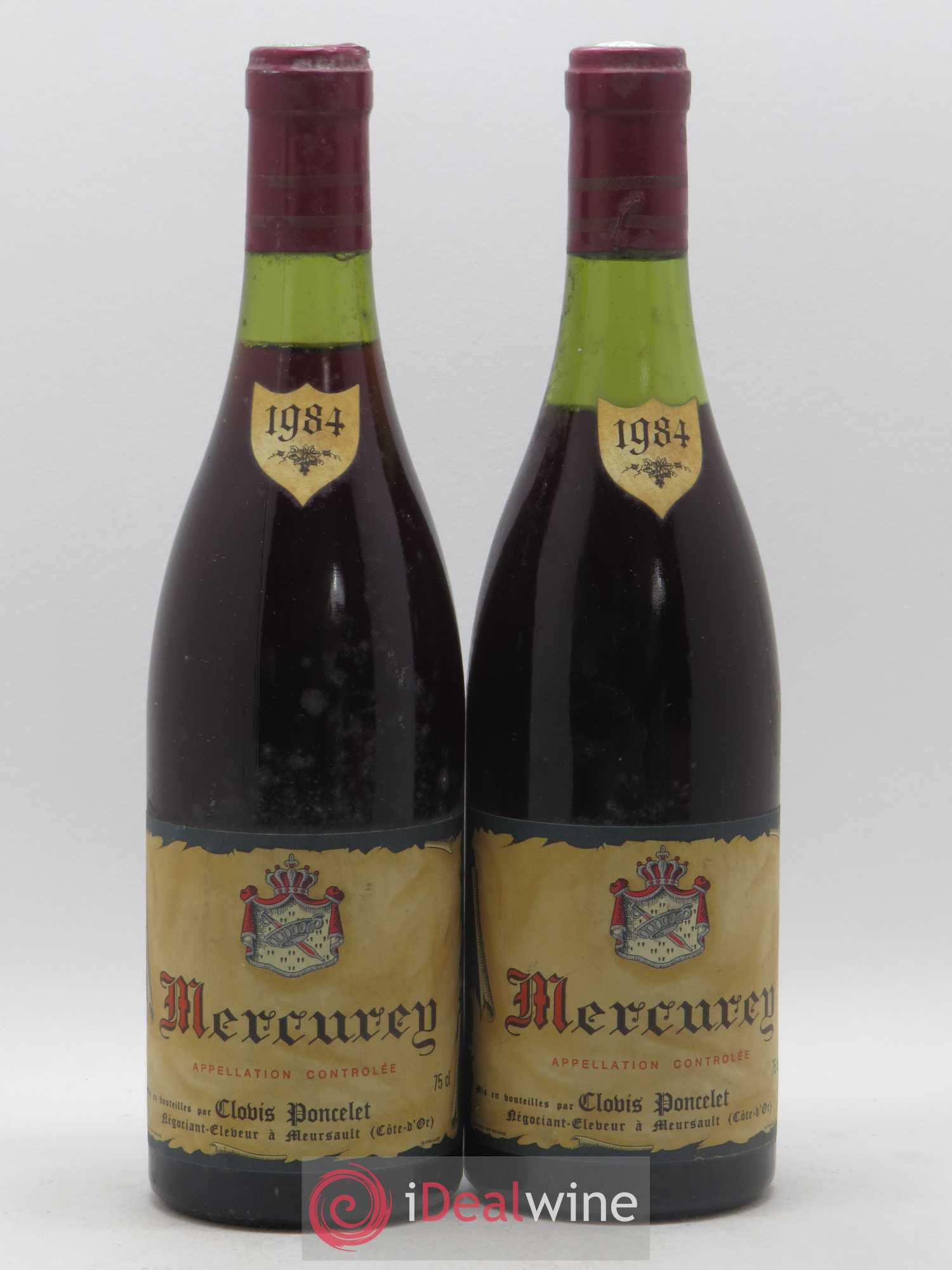 Mercurey Clovis Poncelet 1984 - Posten von 2 Flaschen - 0