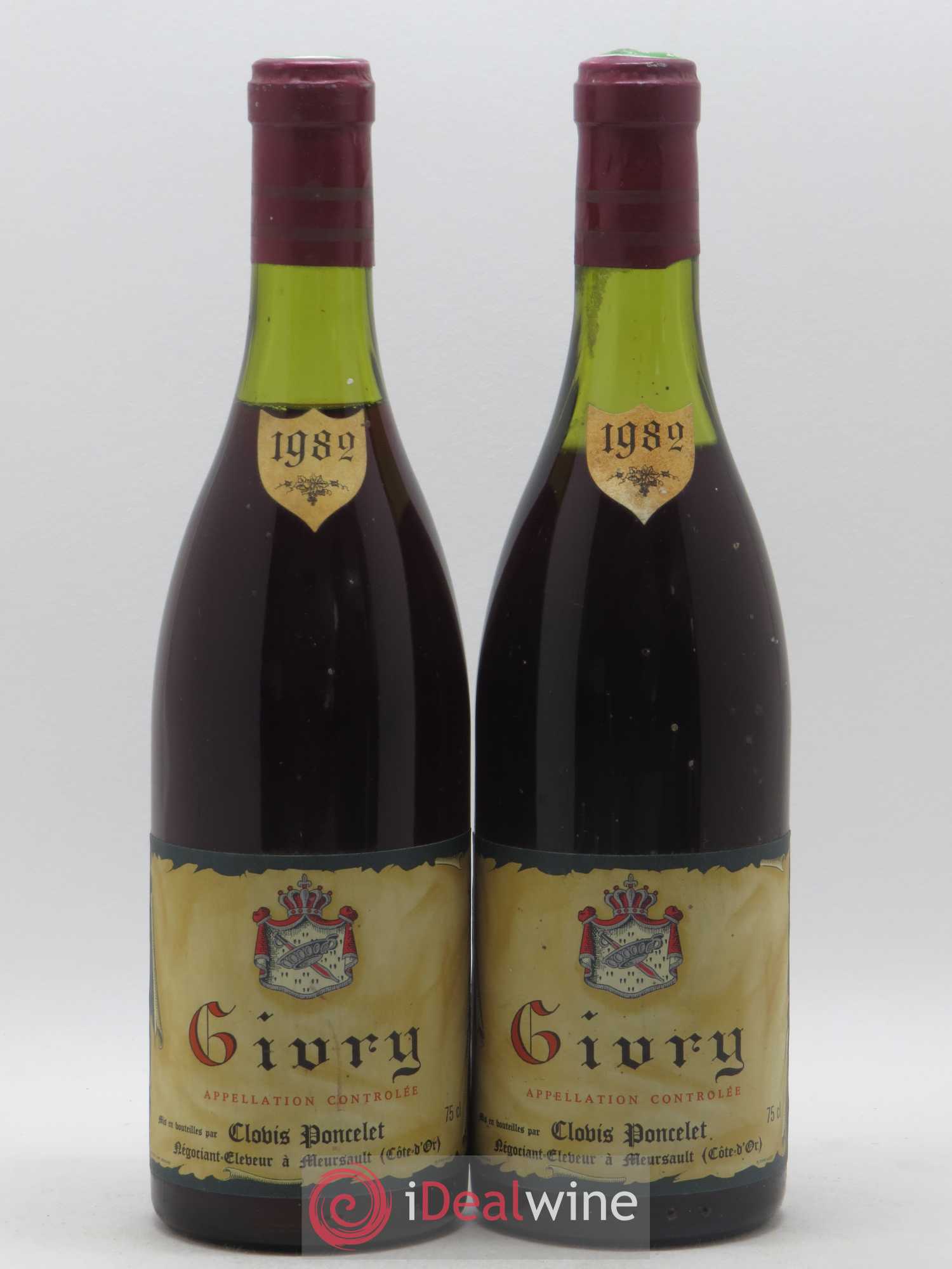 Givry Clovis Poncelet 1982 - Posten von 2 Flaschen - 0