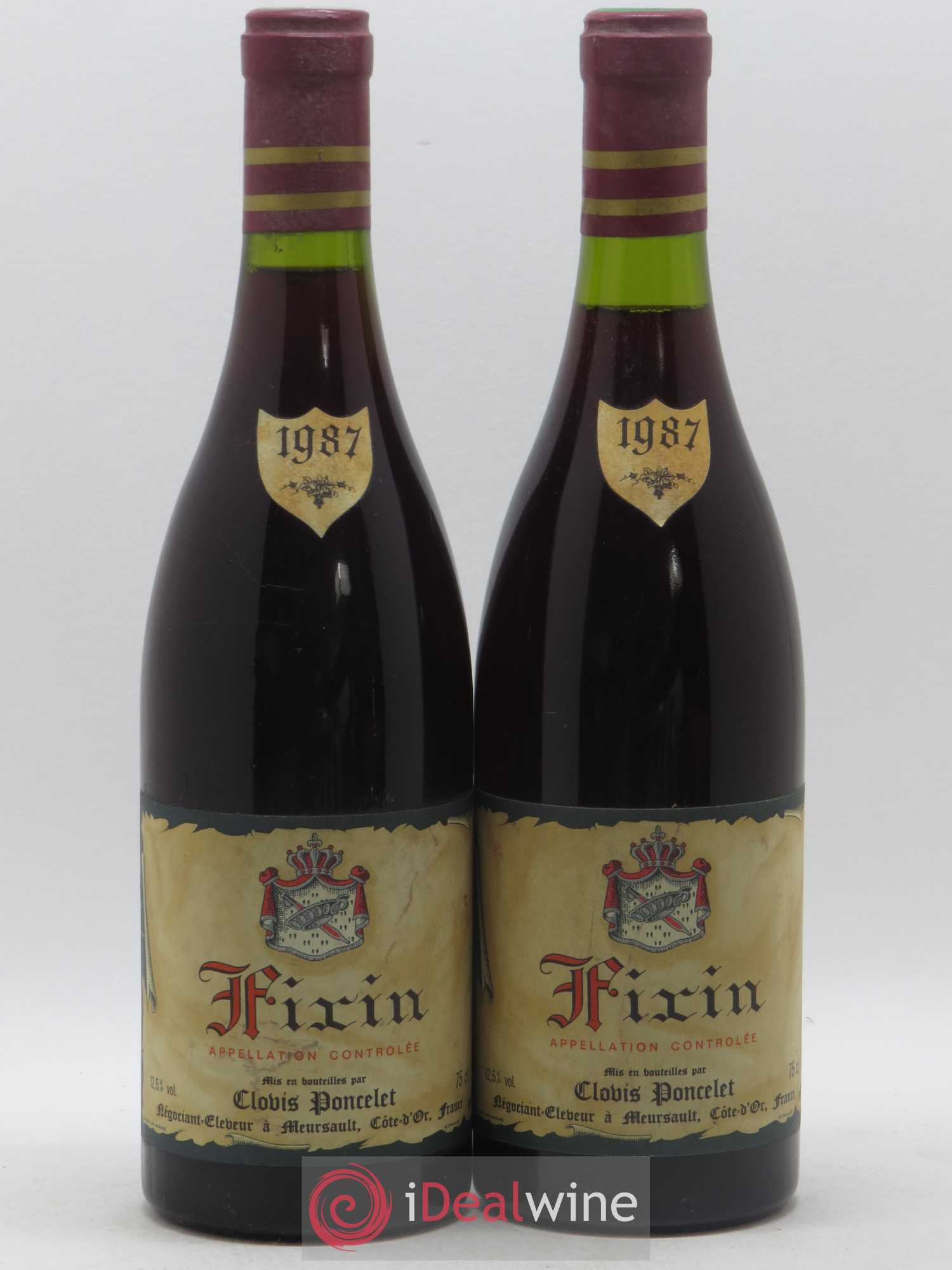 Fixin Clovis Poncelet 1987 - Posten von 2 Flaschen - 0