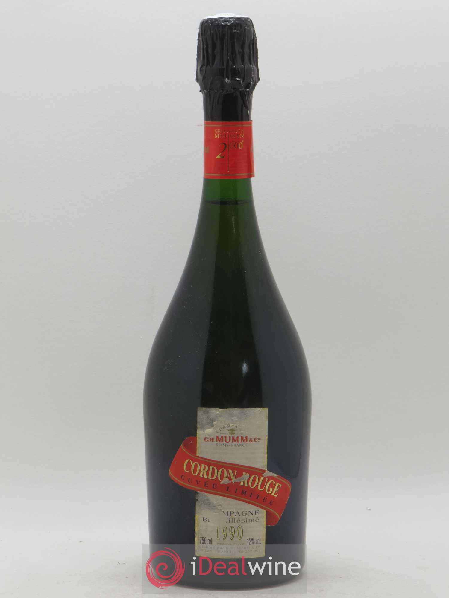 Cordon Rouge Mumm 1990 - Lot de 1 bouteille - 0