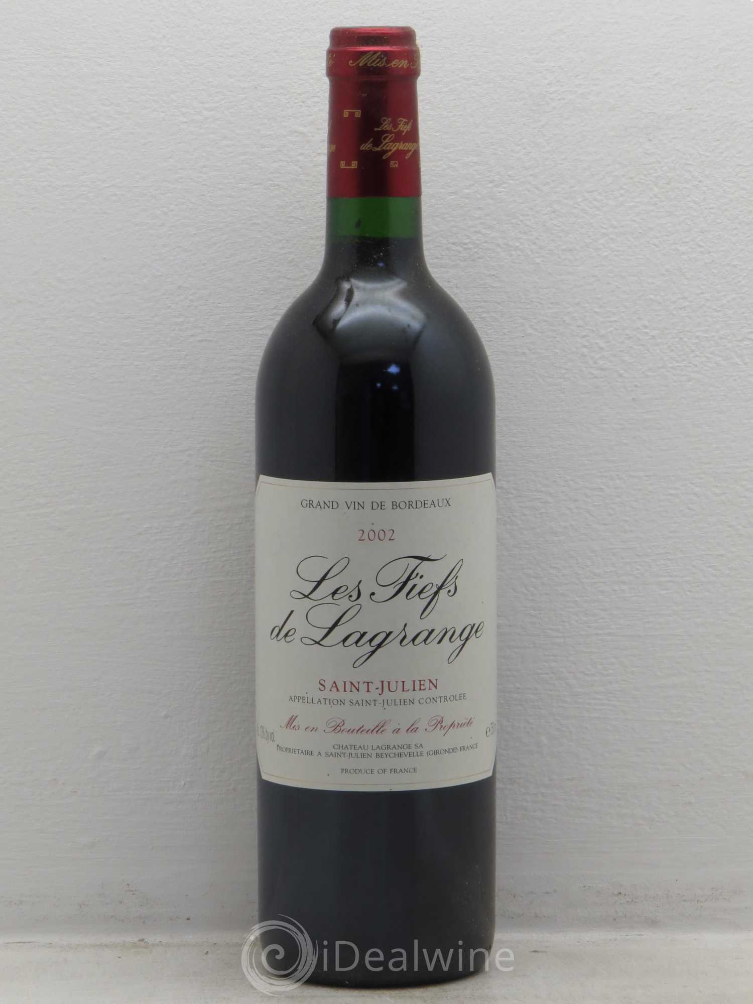Les Fiefs de Lagrange Second Vin 2002 - Lot de 6 bouteilles - 0
