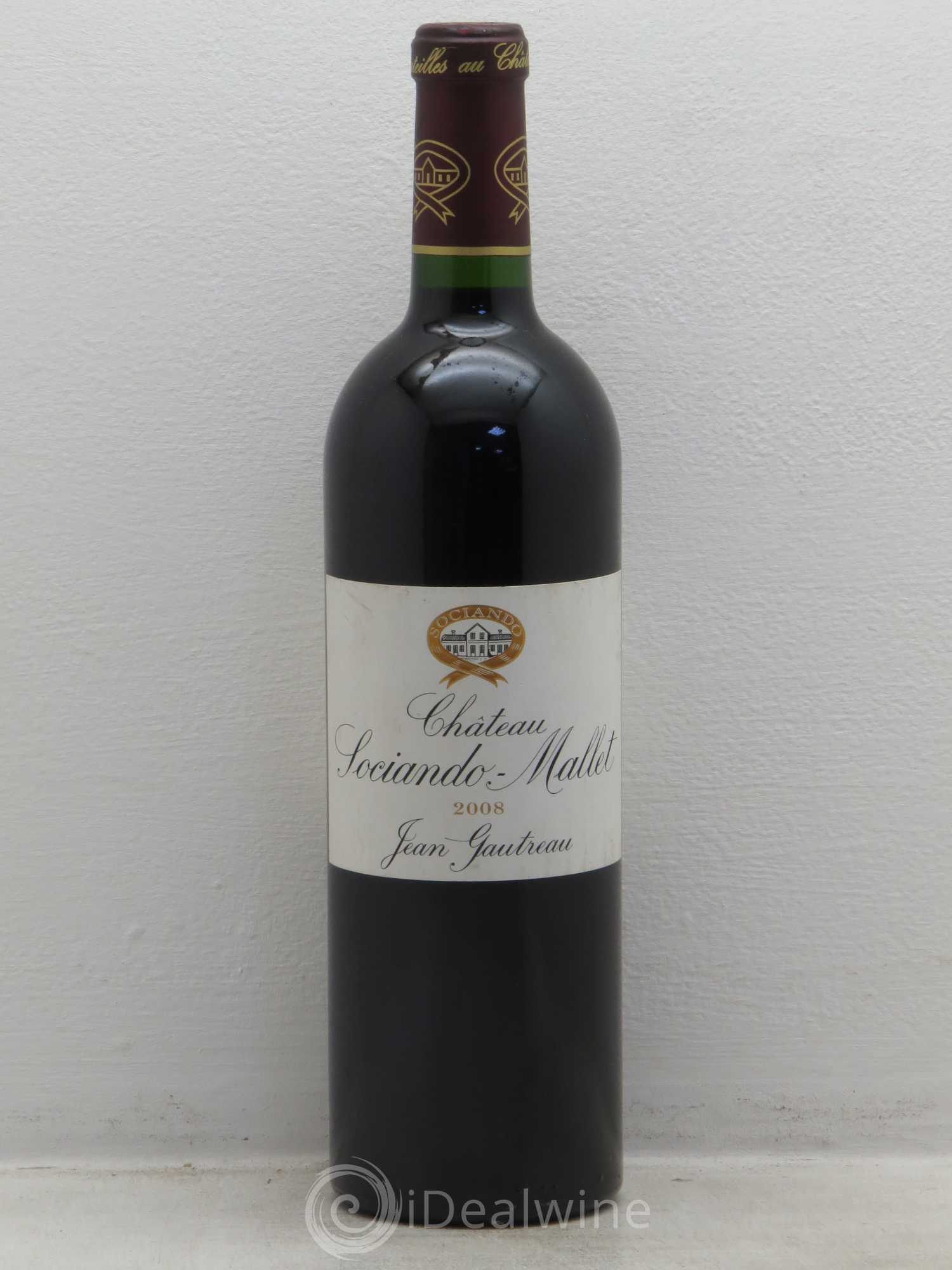 Château Sociando Mallet 2008 - Lot de 1 bouteille - 0