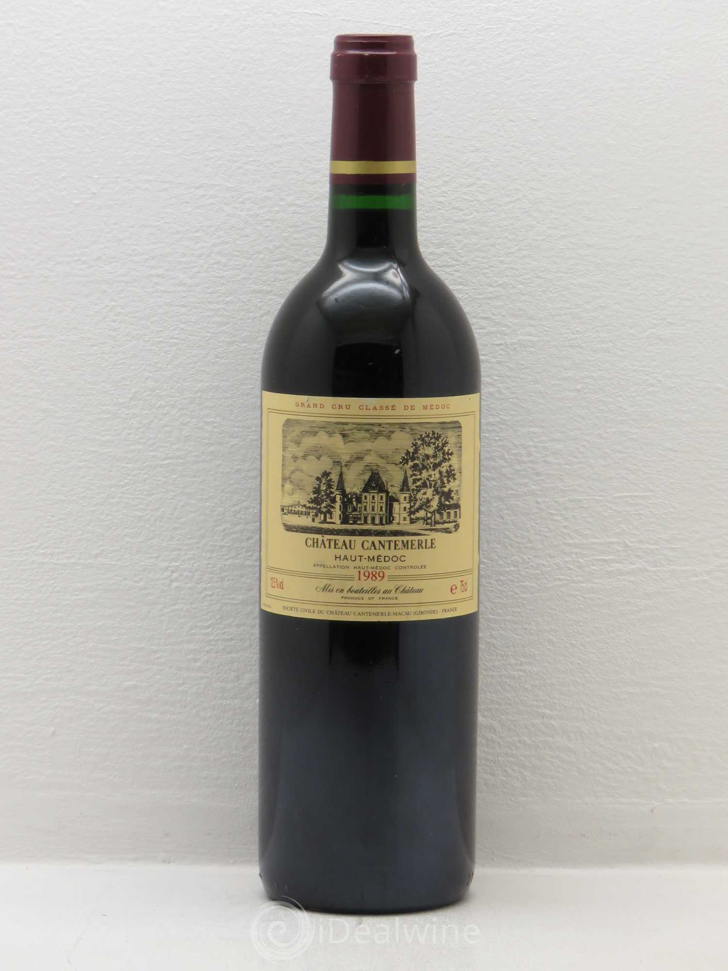 Château Cantemerle 5ème Grand Cru Classé 1989 - Lot de 1 bouteille - 0