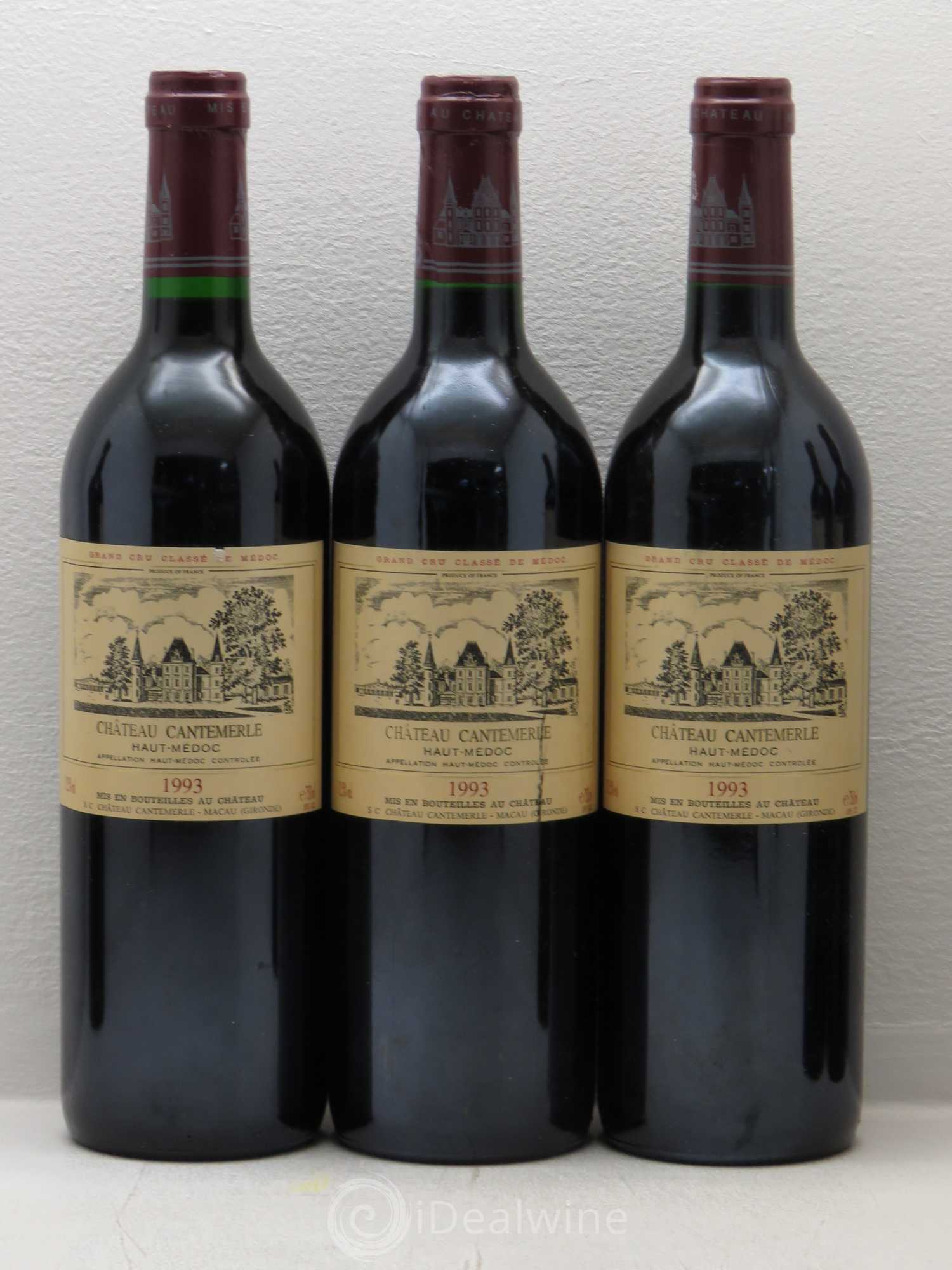 Château Cantemerle 5ème Grand Cru Classé 1993 - Lot de 6 bouteilles - 1