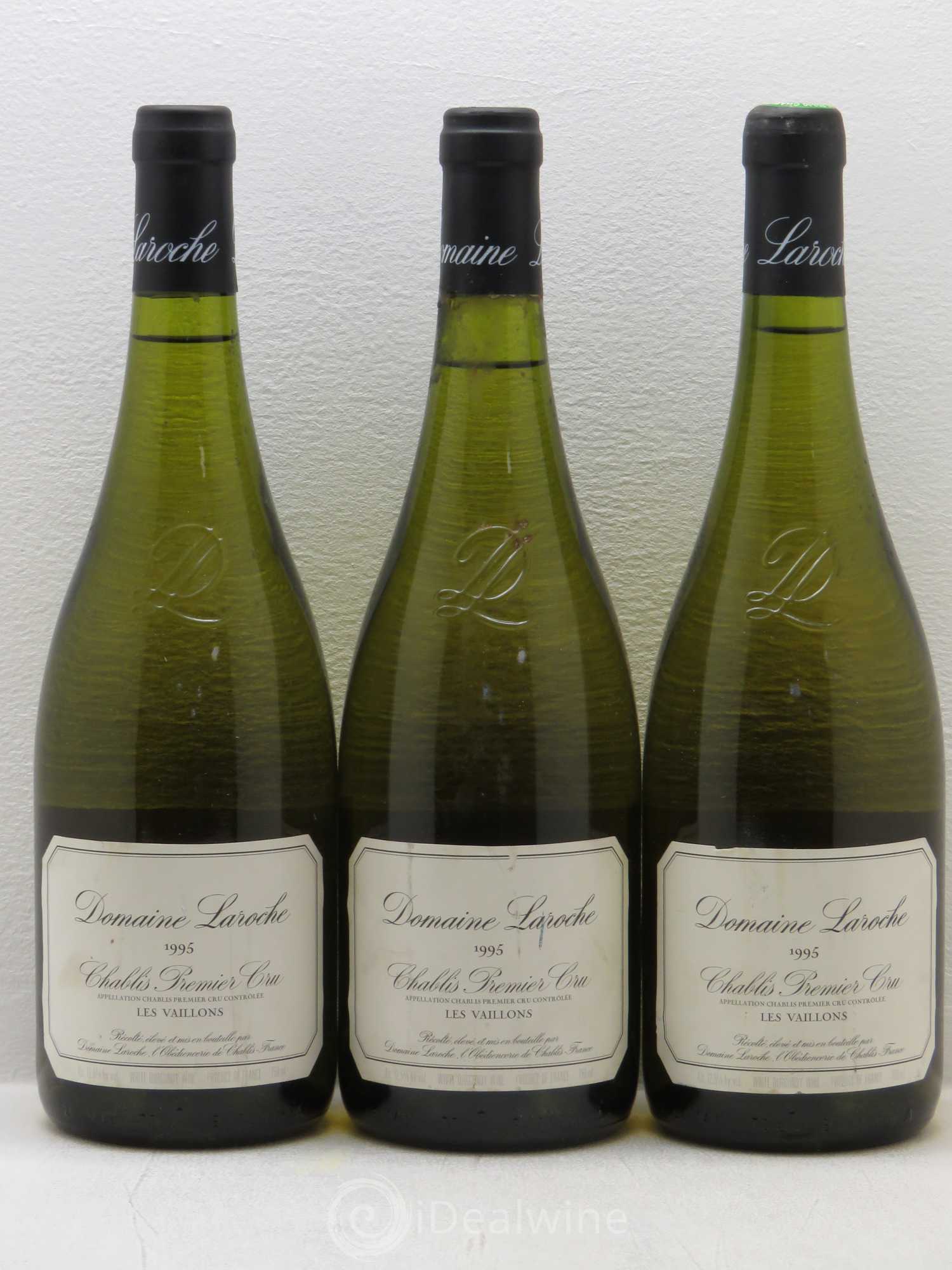 Chablis 1er Cru Domaine Laroche Les Vaillons 1995 - Posten von 3 Flaschen - 0