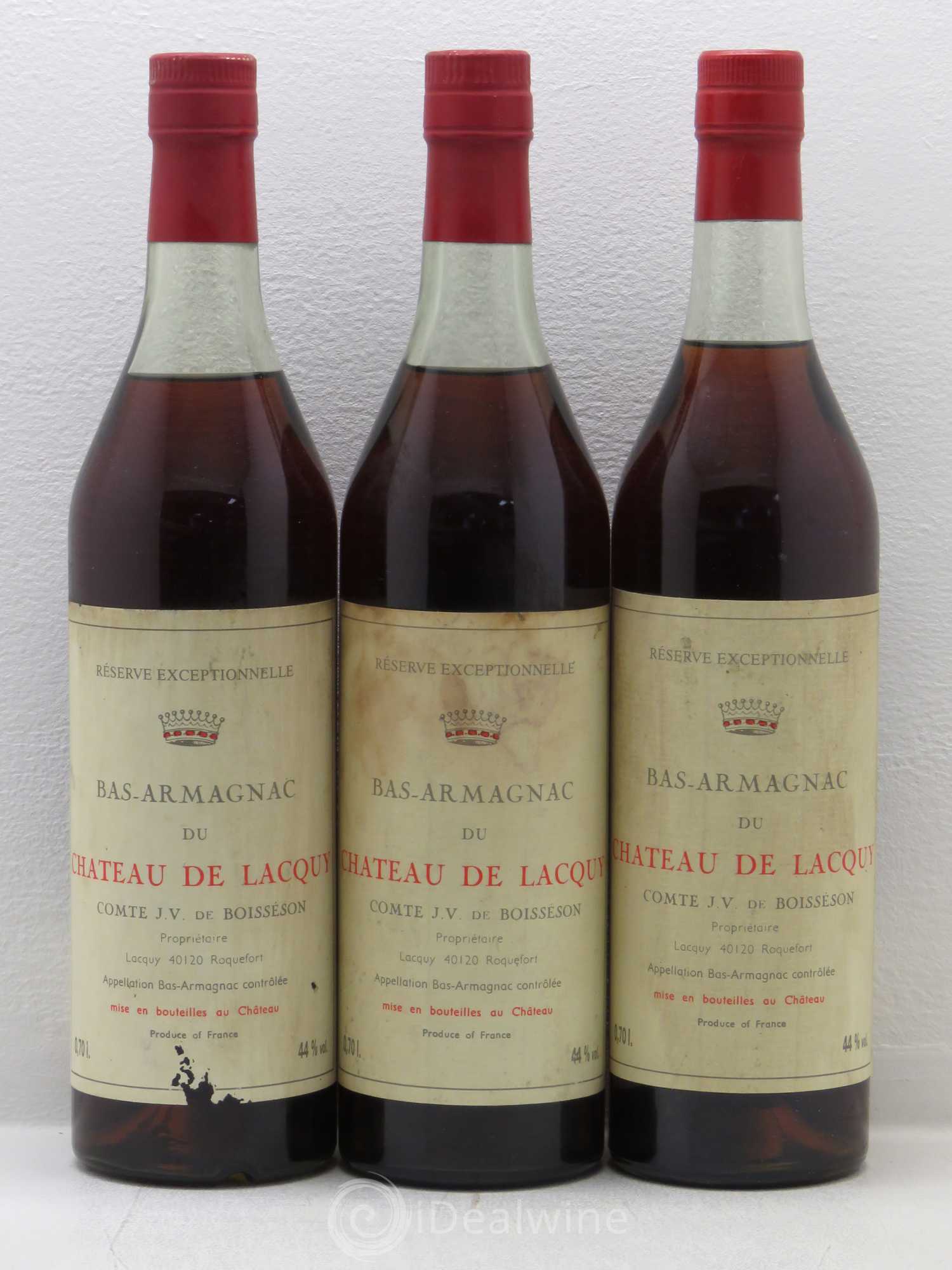 Bas-Armagnac Bas Armagnac Château de Lacquy Reserve Exceptionnelle (44%) - Posten von 3 Flaschen - 0