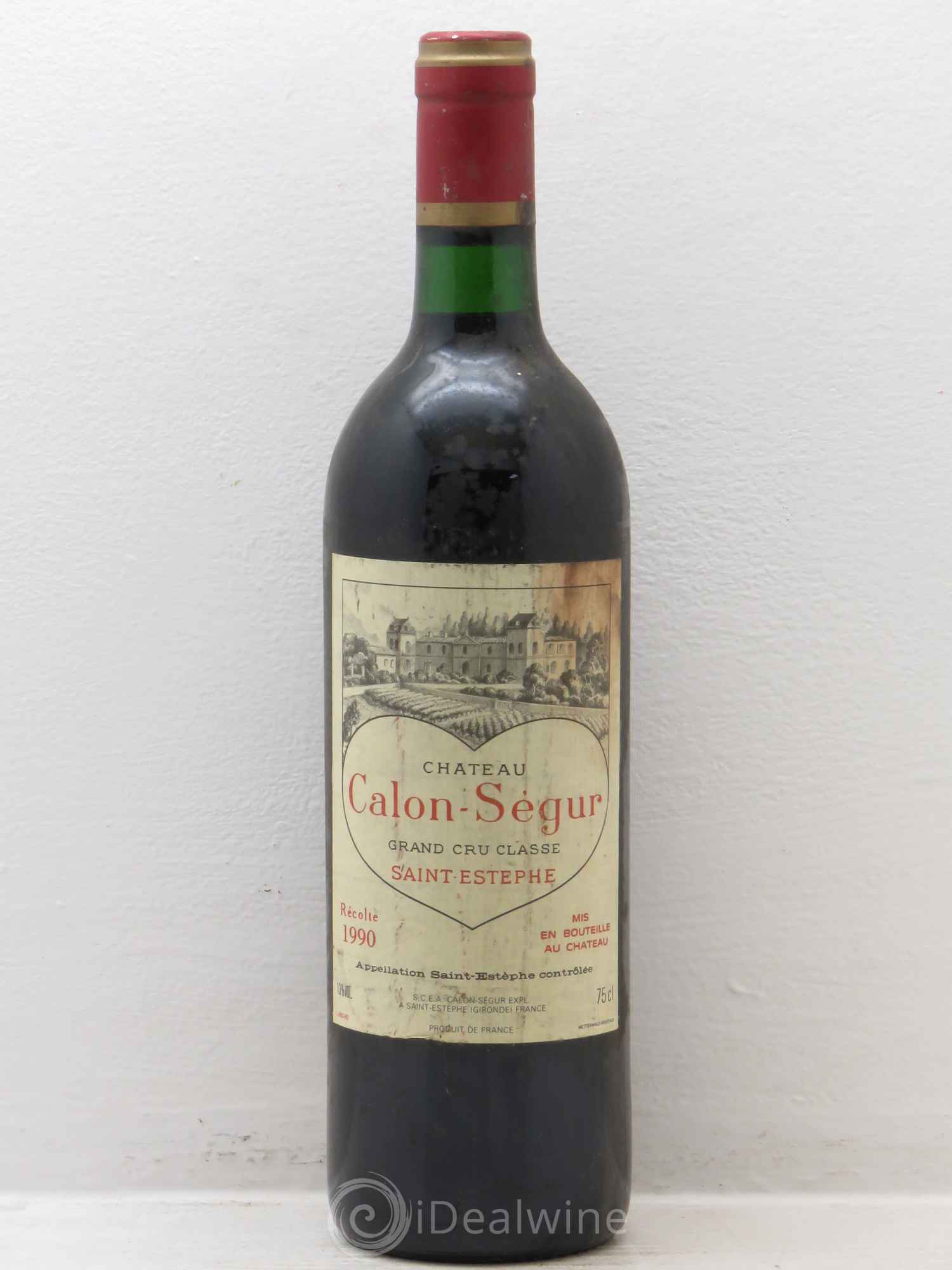 Château Calon Ségur 3ème Grand Cru Classé 1990 - Lot de 1 bouteille - 0
