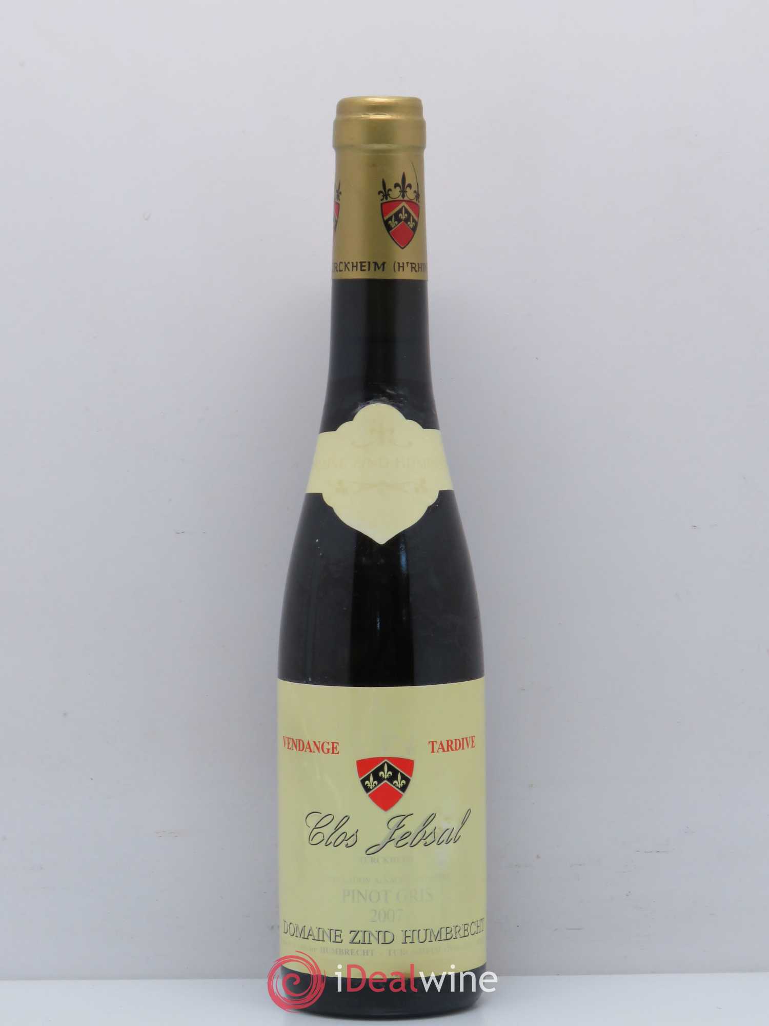 Alsace Pinot Gris Clos Jebsal Vendanges Tardives Zind-Humbrecht (Domaine) 2007 - Lotto di 1 mezza bottiglia - 0