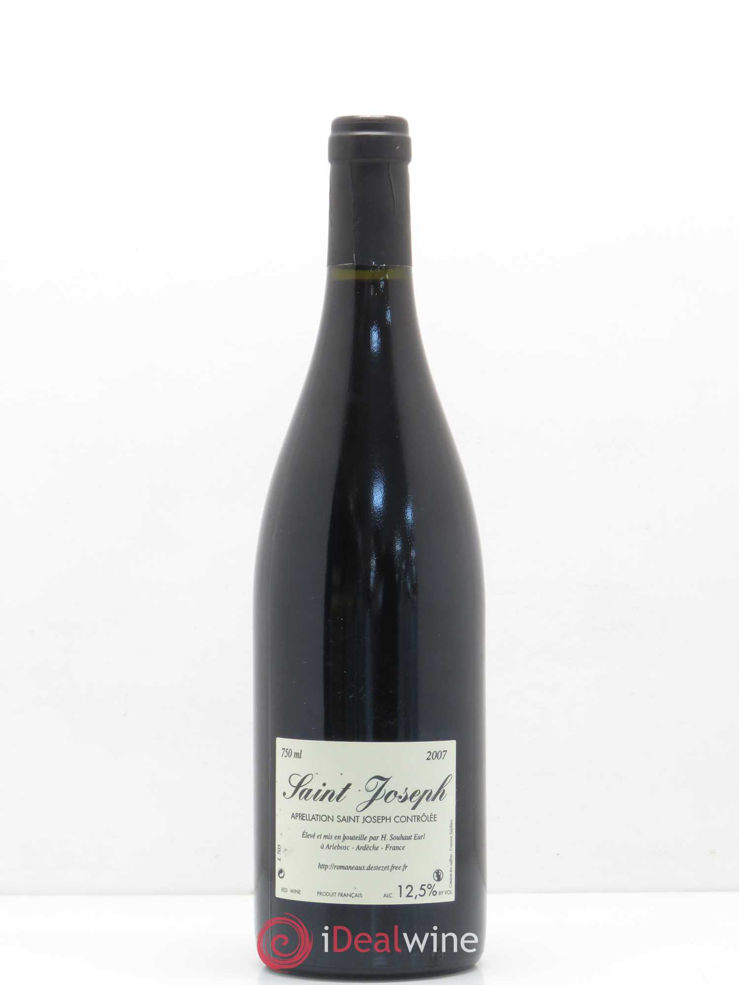 Saint-Joseph Sainte Epine Hervé Souhaut - Domaine Romaneaux-Destezet 2007 - Lot de 1 bouteille - 1