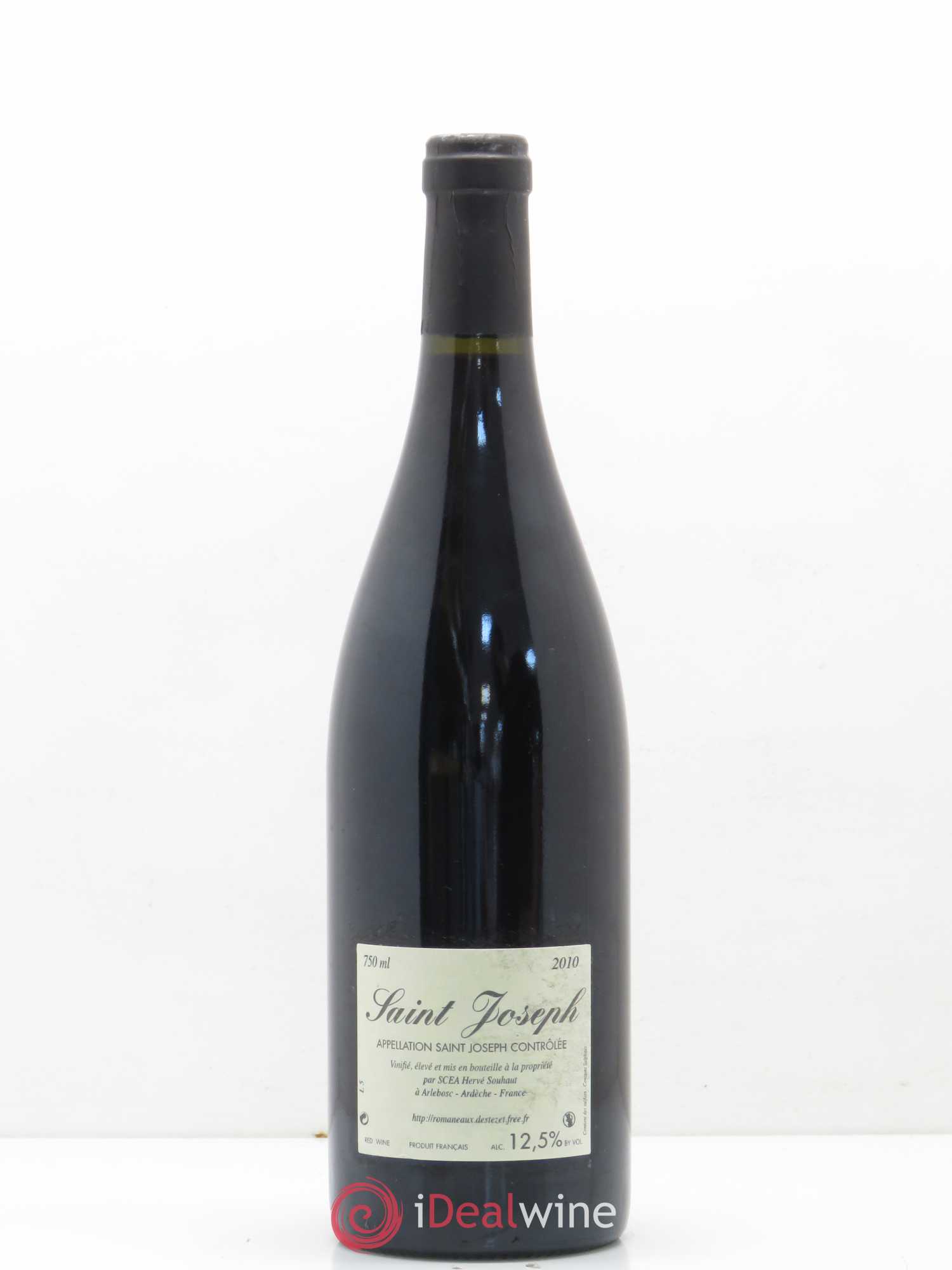 Saint-Joseph Sainte Epine Hervé Souhaut - Domaine Romaneaux-Destezet 2010 - Lot de 1 bouteille - 1