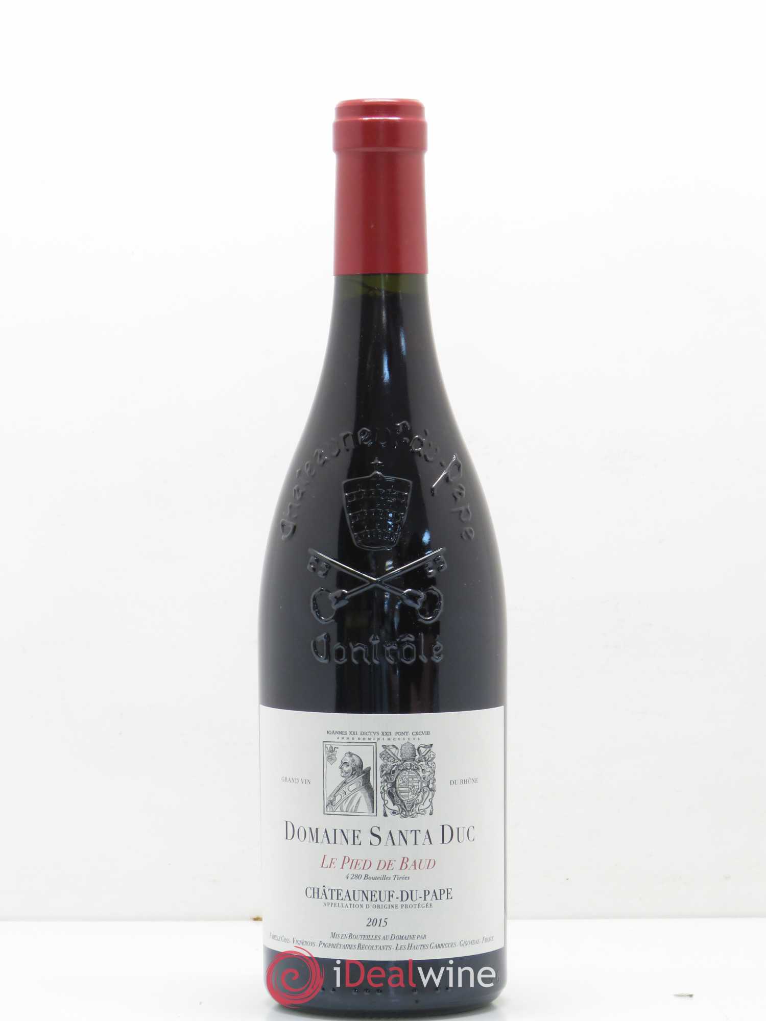Châteauneuf-du-Pape Le Pied De Baud Domaine Santa Duc 2015 - Posten von 1 Flasche - 0