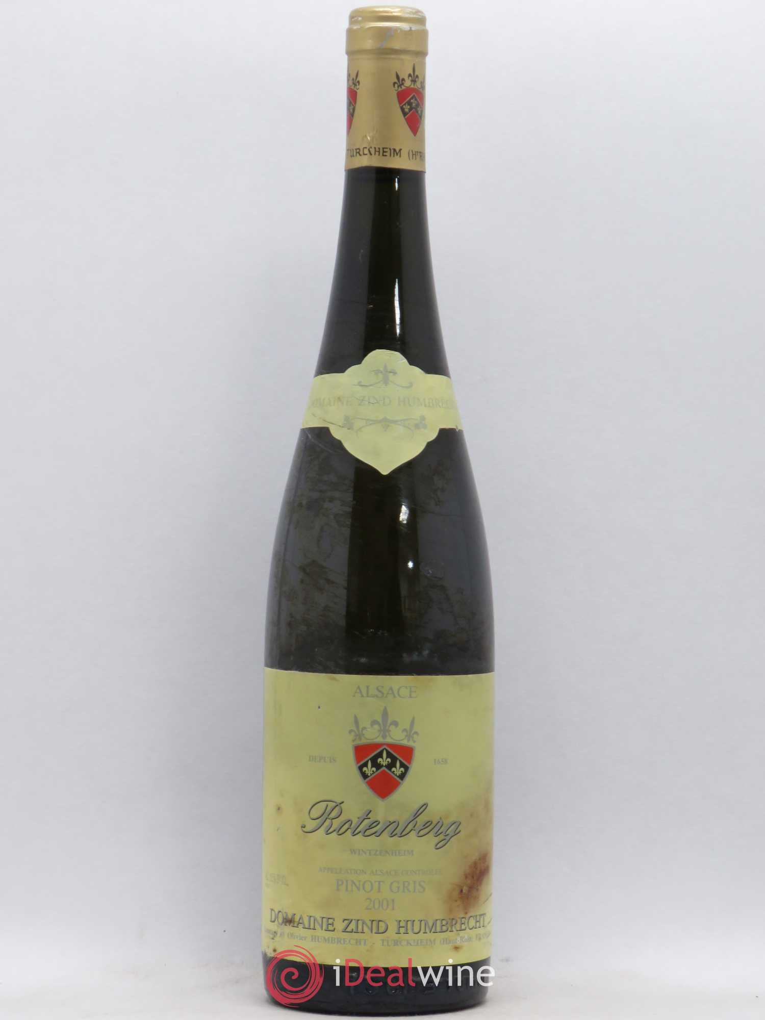 Alsace Pinot Gris (anciennement Tokay) Zind-Humbrecht (Domaine) Rotenberg (sans prix de réserve) 2001 - Posten von 1 Flasche - 0