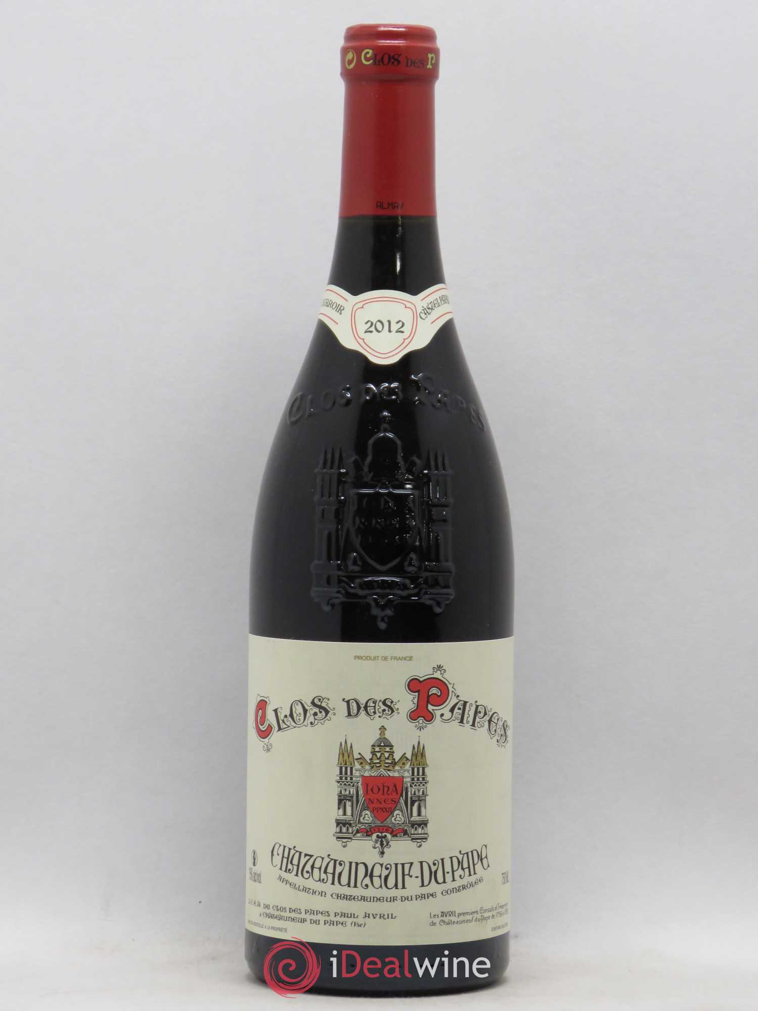 Châteauneuf-du-Pape Clos des Papes - Paul Avril 2012 - Lot de 1 bouteille - 0