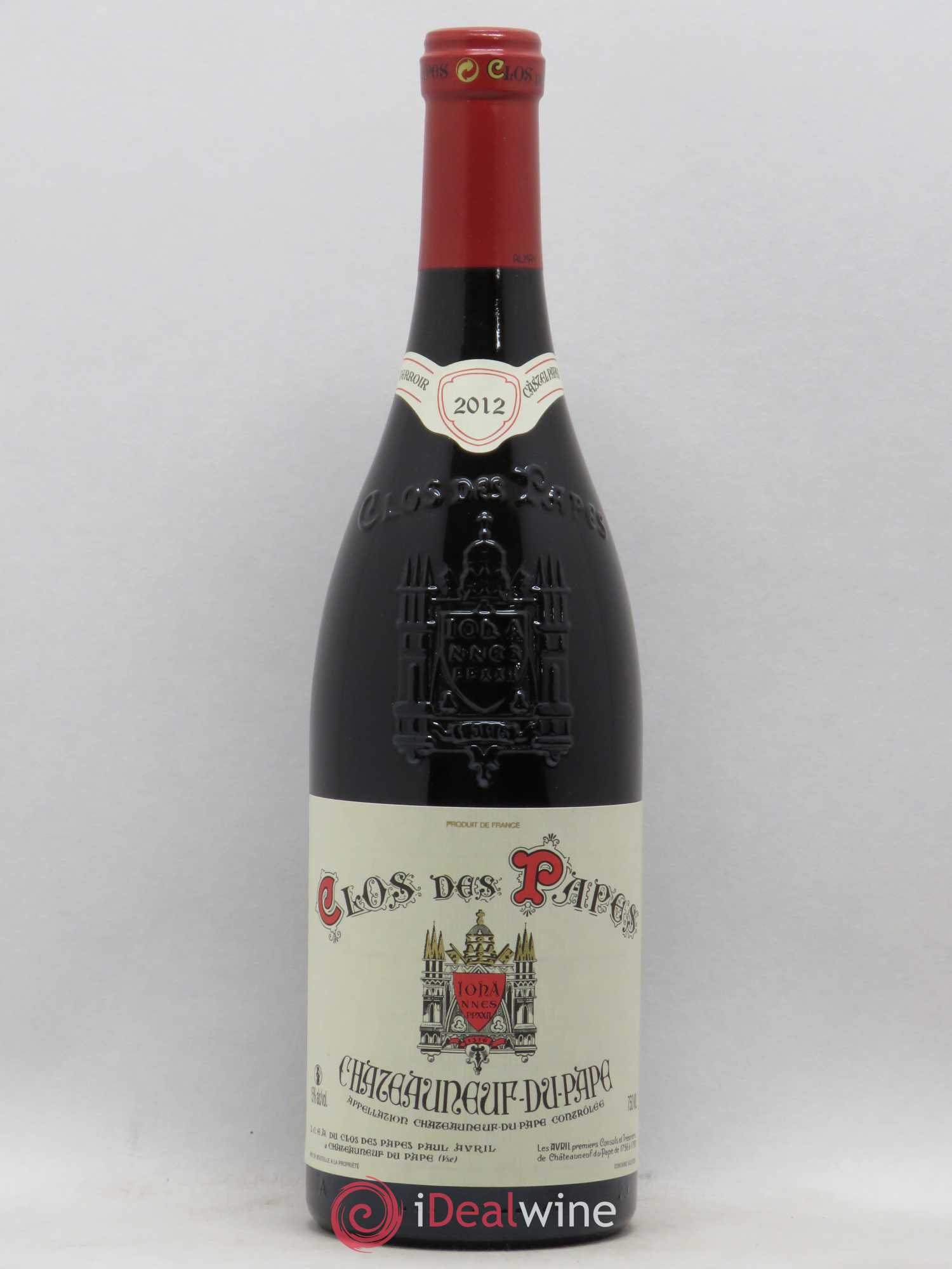 Châteauneuf-du-Pape Clos des Papes - Paul Avril 2012 - Lot de 1 bouteille - 0