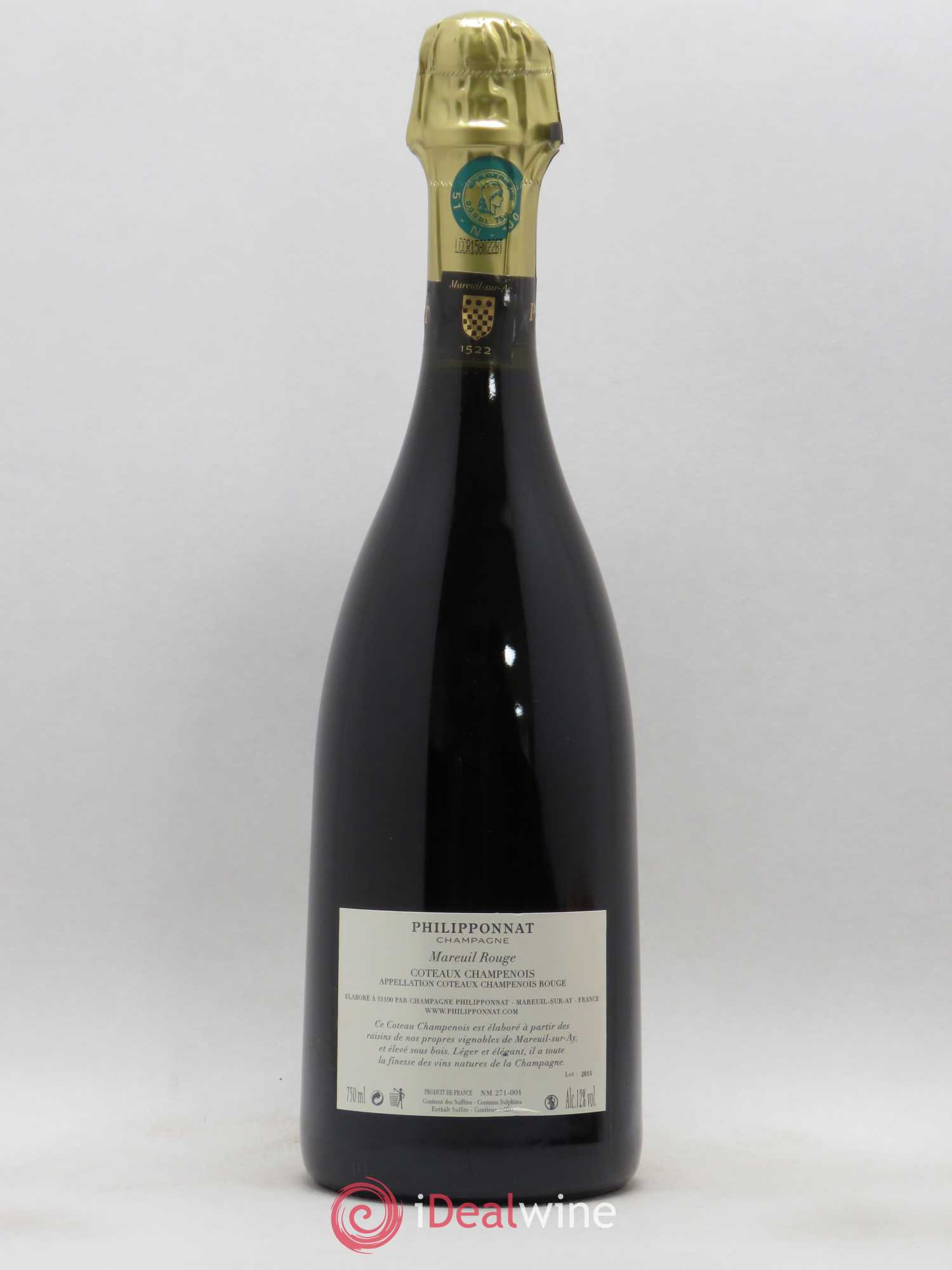 Coteaux Champenois Philipponnat 2015 - Lot de 1 bouteille - 1