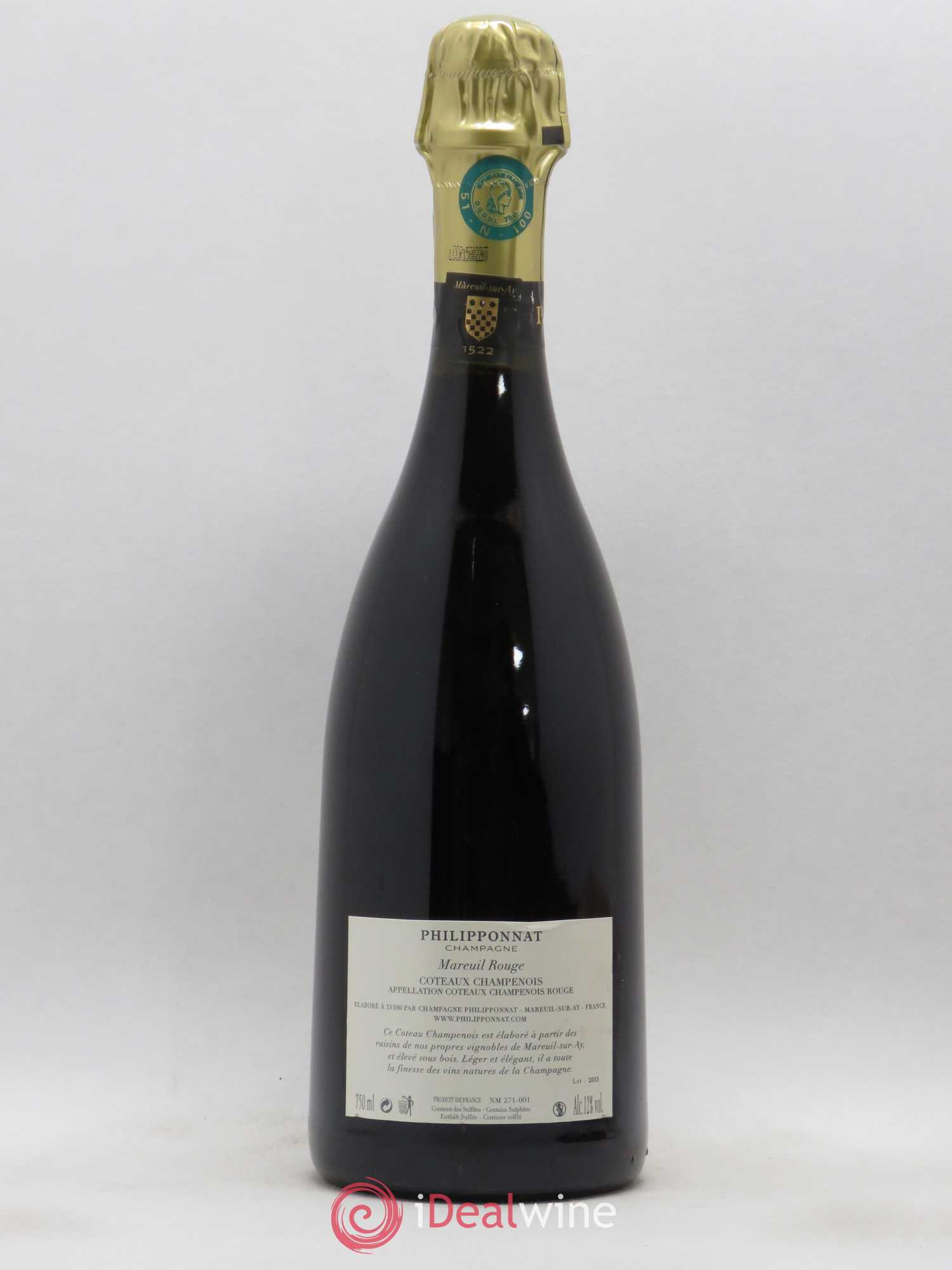 Coteaux Champenois Philipponnat 2015 - Lot de 1 bouteille - 1