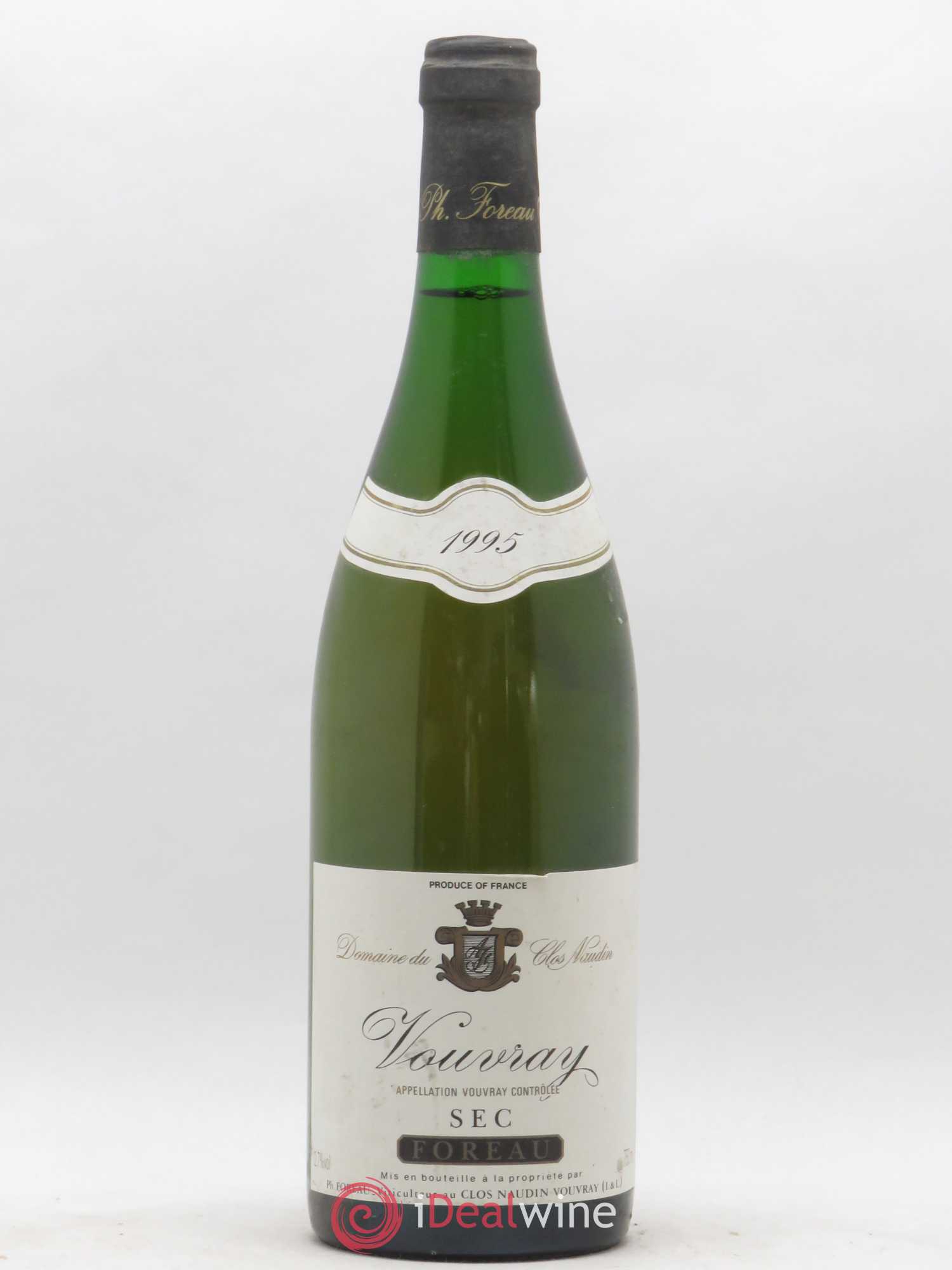 Vouvray Sec Clos Naudin - Philippe Foreau 1995 - Lot de 1 bouteille - 0