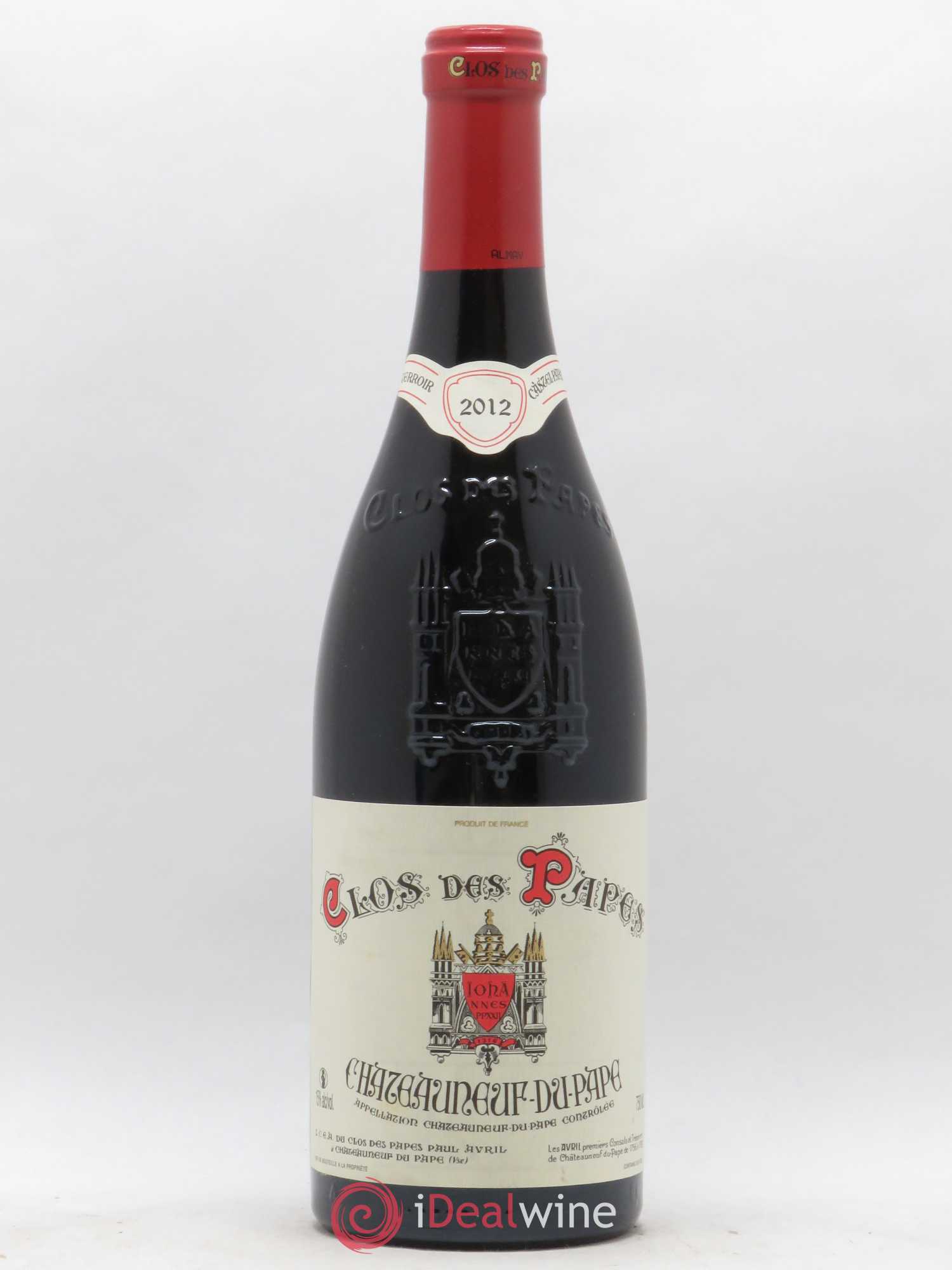 Châteauneuf-du-Pape Clos des Papes - Paul Avril 2012 - Lot de 1 bouteille - 0
